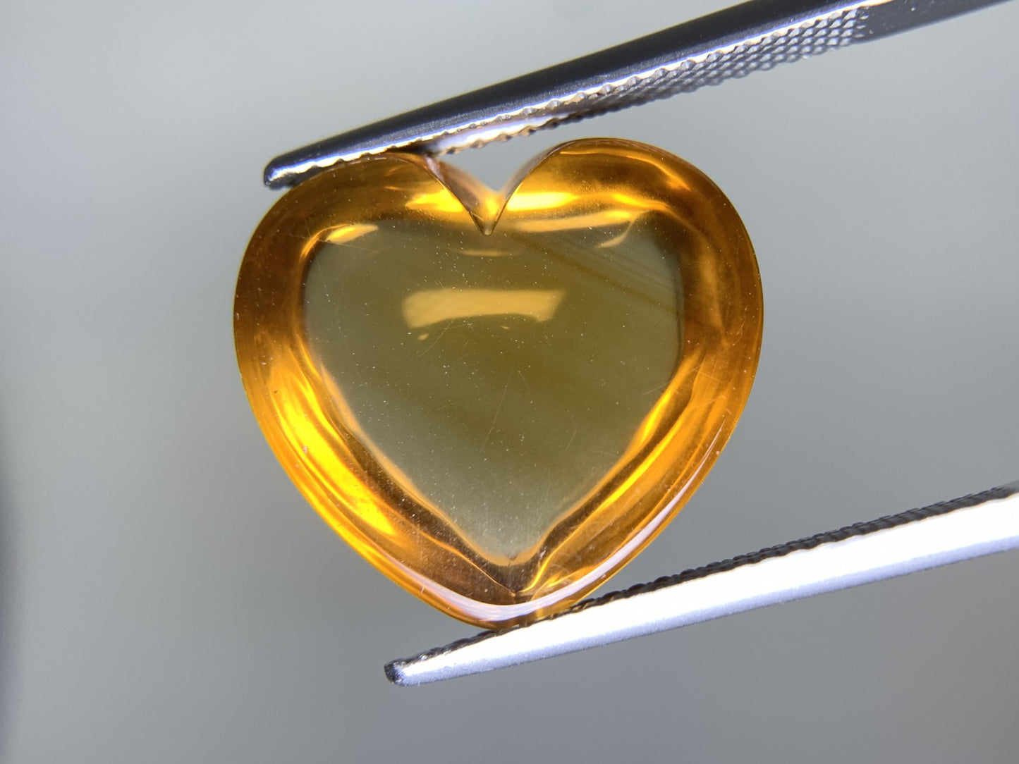 シトリン 天然 14.286ct 宝石ソーティング付き 17.0㎜×15.6㎜×7.5㎜ ルース（ 裸石 ） 7259Y