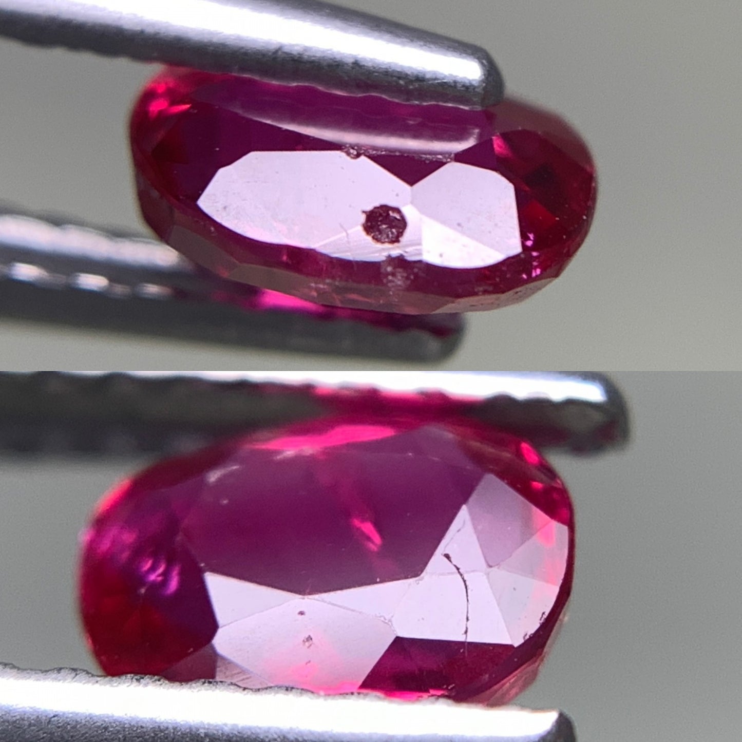 ルビー  天然  0.822ct  中央宝石ソーティング付き  5.94㎜×4.80㎜×3.05㎜   ルース（ 裸石 ） 5436Y