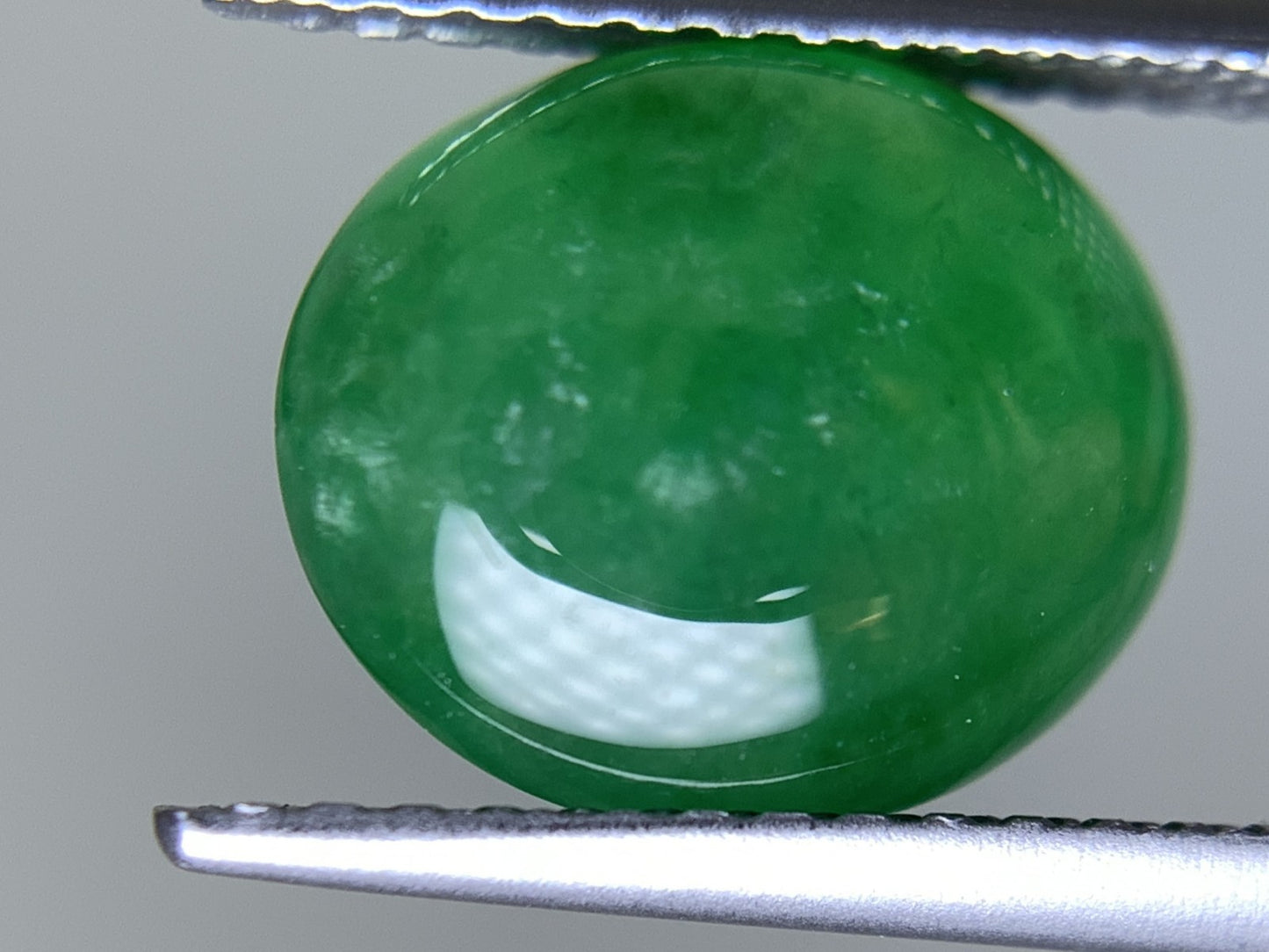 ヒスイ 翡翠  天然  2.982ct  宝石ソーティング付き  10.2㎜×8.7㎜×3.8㎜   ルース（ 裸石 ） 5298Y