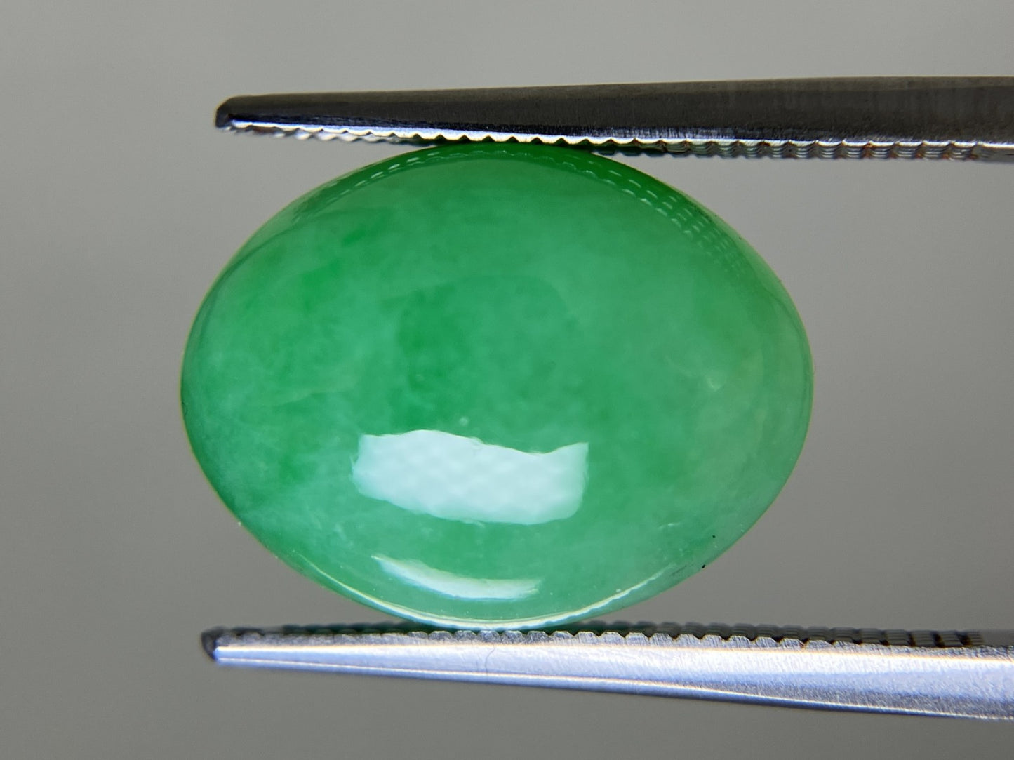 ヒスイ 翡翠 天然 10.969ct 宝石ソーティング付き 15.6㎜×12.0㎜×6.7㎜ ルース（ 裸石 ） 5741YY