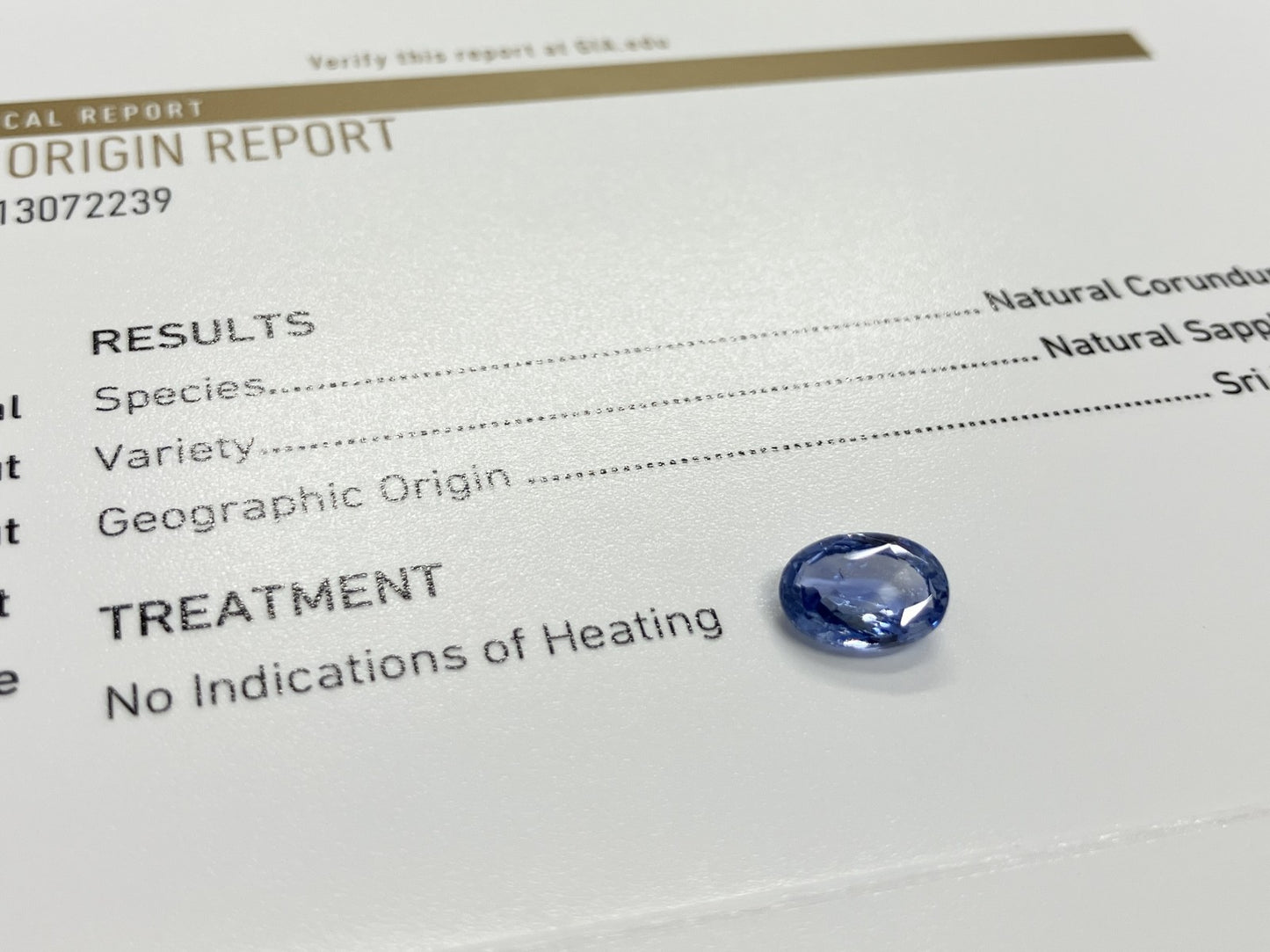 サファイア 2.45ct GIA鑑別書付き 非加熱 9.53㎜×6.87㎜×3.63㎜ ルース（ 裸石 ） 3438YY