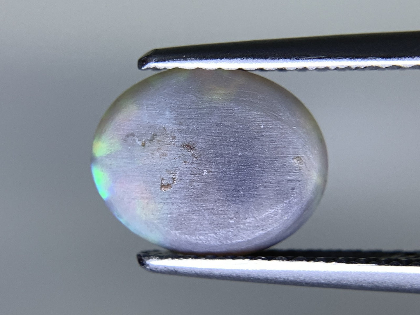 ブラックオパール 天然 1.407ct 中央宝石ソーティング付き 10.3㎜×8.4㎜×2.4㎜ ルース（ 裸石 ） 7062Y