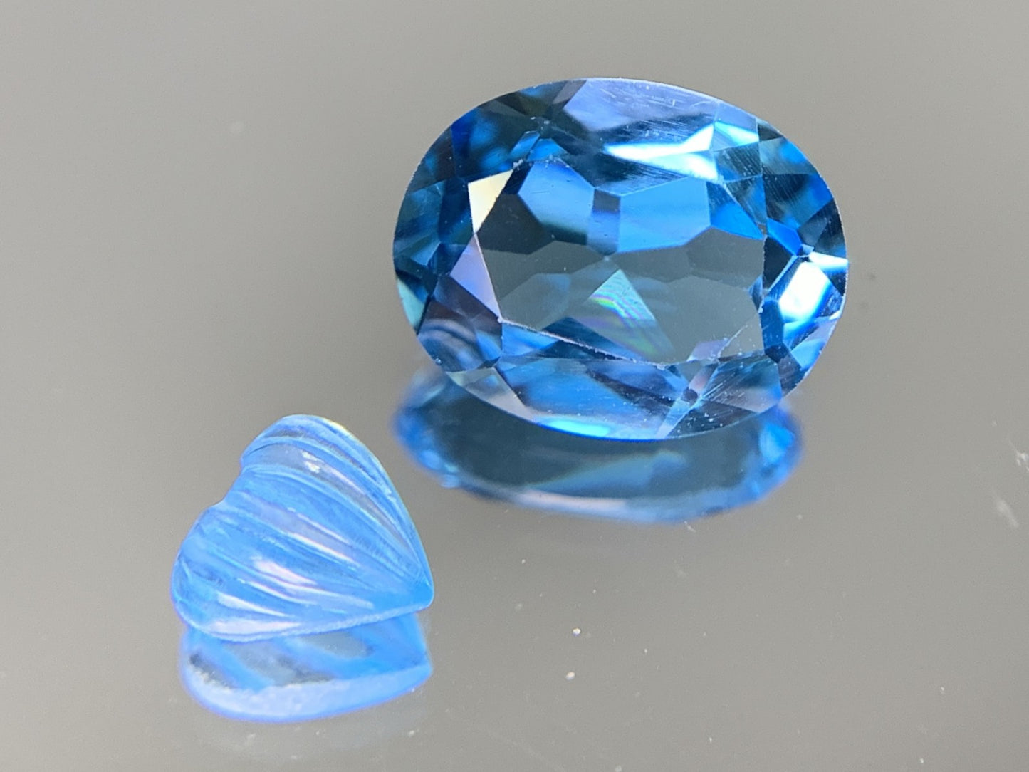 ブルートパーズ ２点セット 2.001ct　0.447ct 宝石ソーティング付き  ルース（ 裸石 ） 2224Y