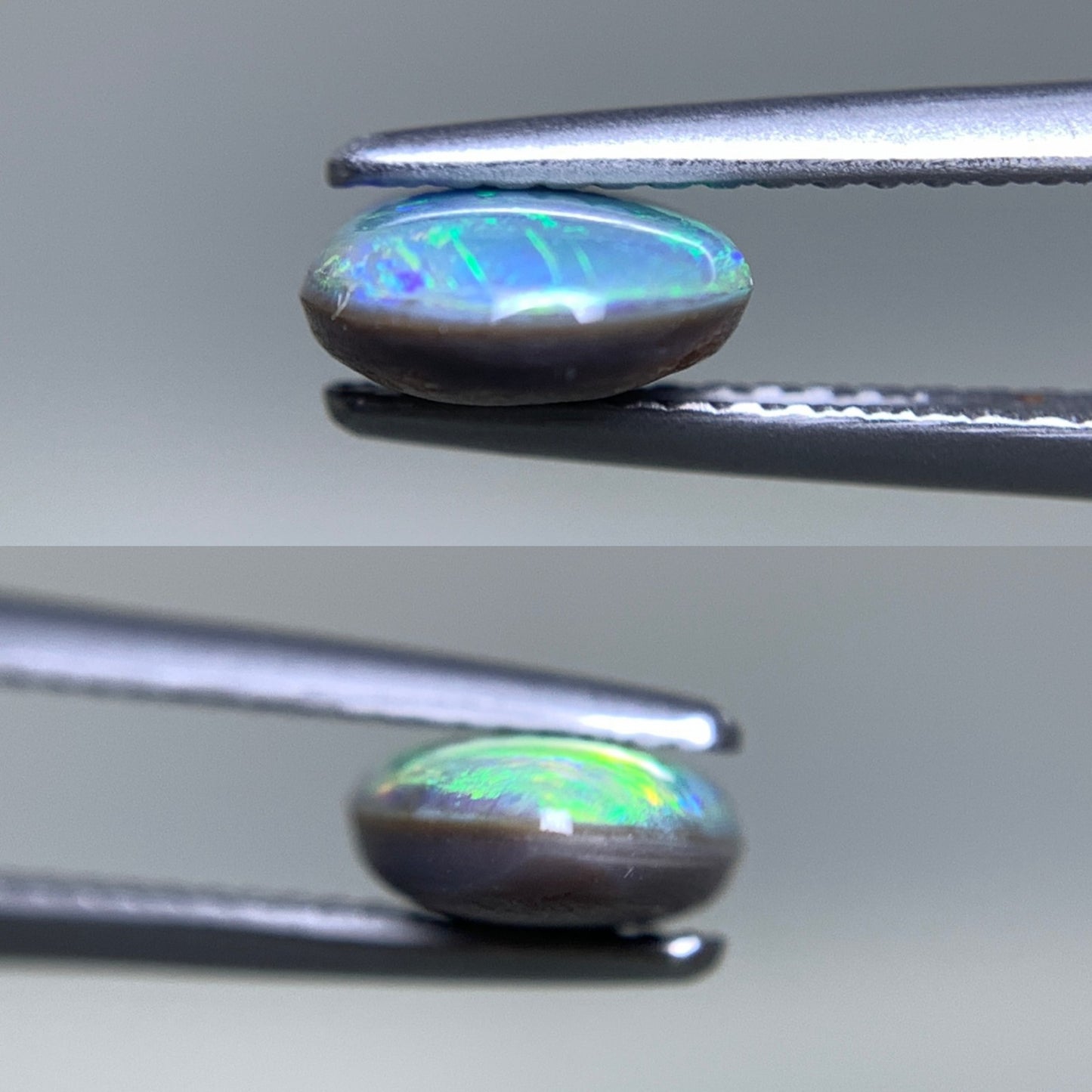 ブラックオパール 天然 2.004ct 中央宝石ソーティング付き 13.6㎜×7.4㎜×3.4㎜ ルース（ 裸石 ） 7147Y