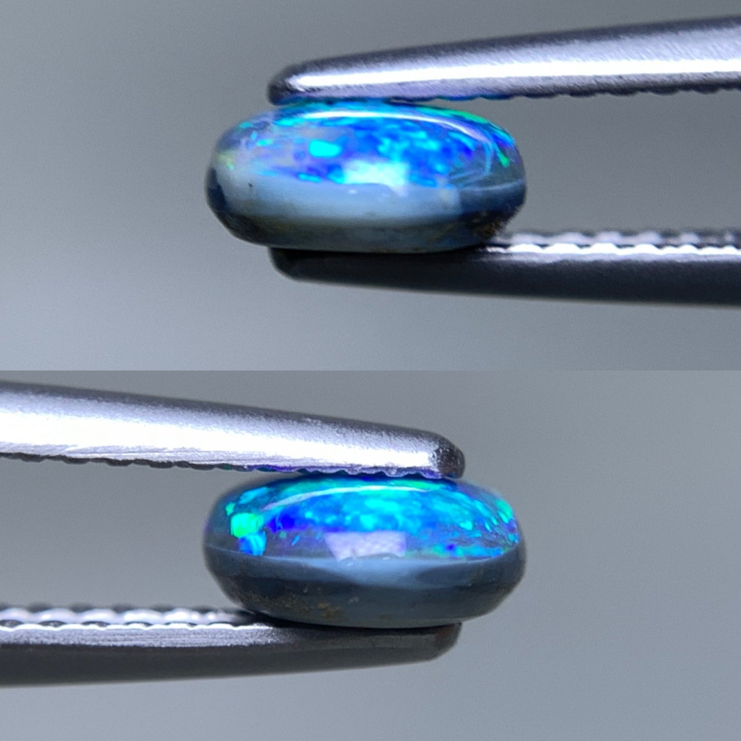 ブラックオパール 天然 1.121ct 中央宝石ソーティング付き 8.4㎜×6.8㎜×3.0㎜ ルース（ 裸石 ） 7132Y