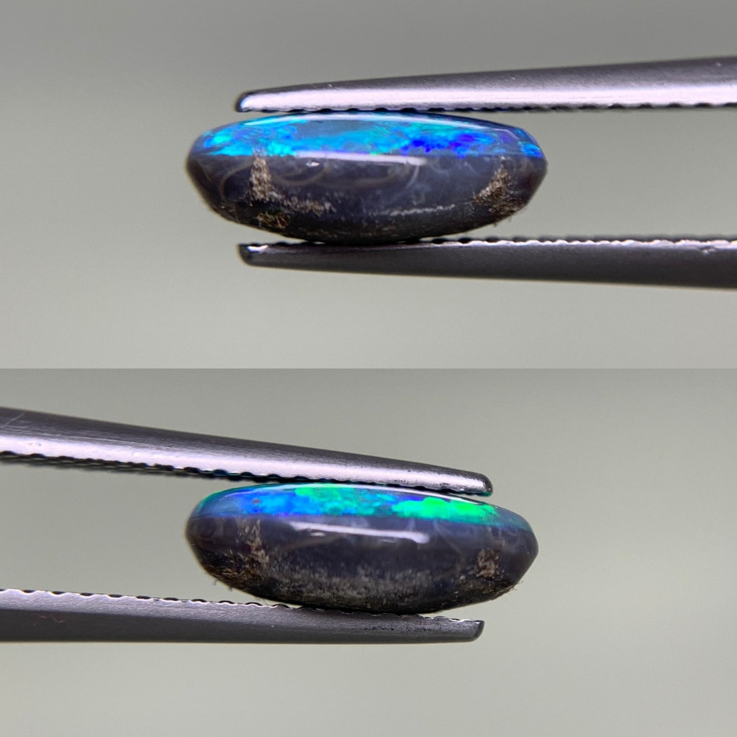 ブラックオパール 2.096ct 宝石ソーティング付き  11.2㎜×7.6㎜×4.0㎜  ルース（ 裸石 ） 3134Y