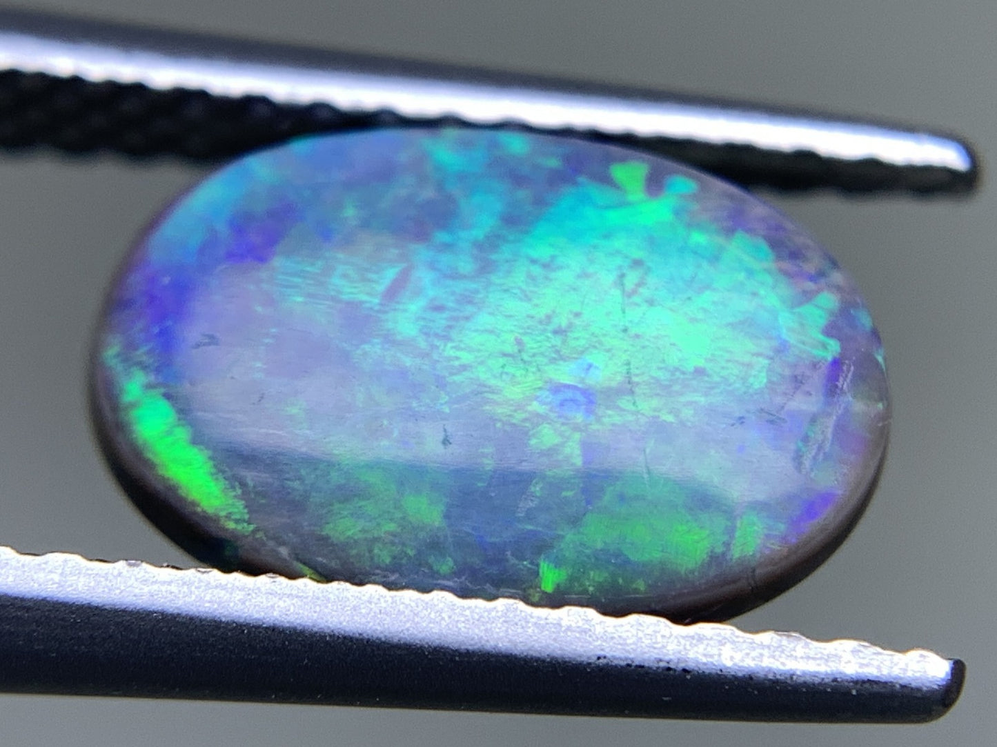 ブラックオパール 天然 1.414ct 宝石ソーティング付き 10.4㎜×7.1㎜×2.7㎜ ルース（ 裸石 ） 5521Y