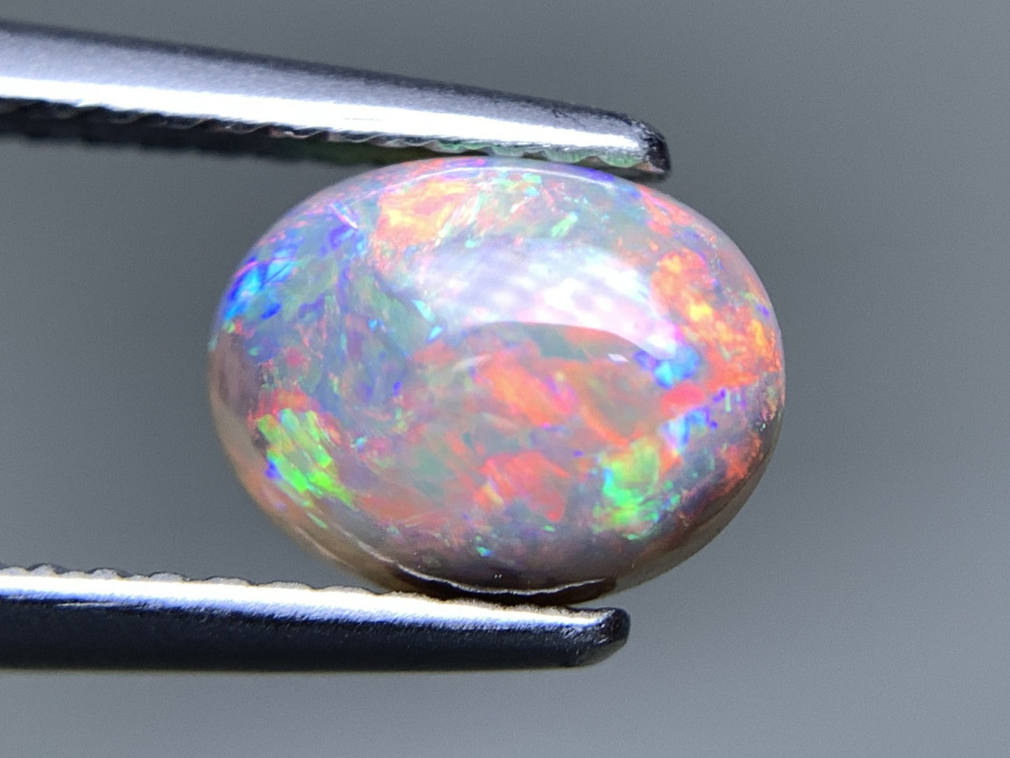 ブラックオパール 天然 1.576ct 宝石ソーティング付き 8.4㎜×6.6㎜×4.7㎜ ルース（ 裸石 ） 7218Y