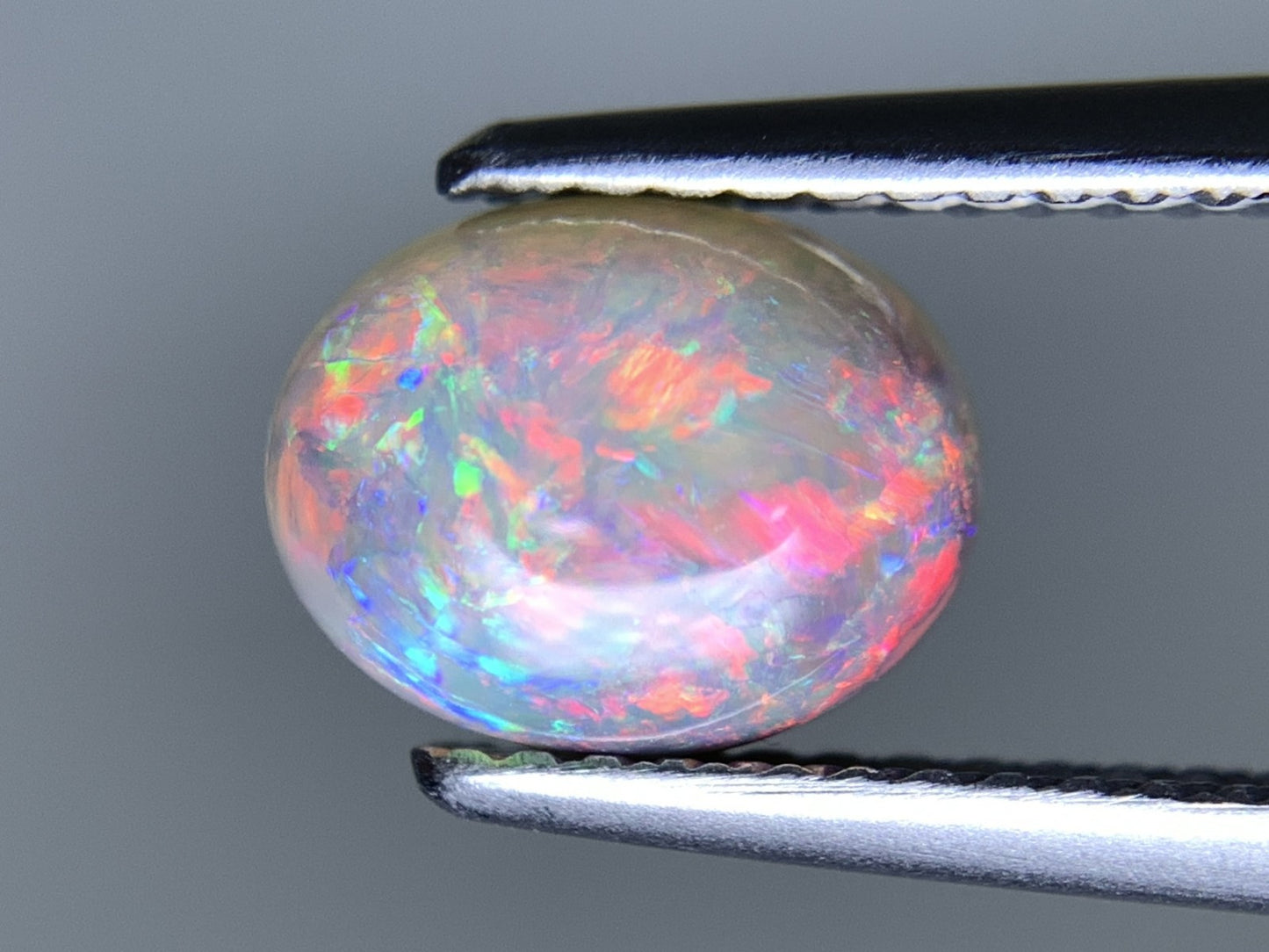 ブラックオパール 天然 1.576ct 宝石ソーティング付き 8.4㎜×6.6㎜×4.7㎜ ルース（ 裸石 ） 7218Y