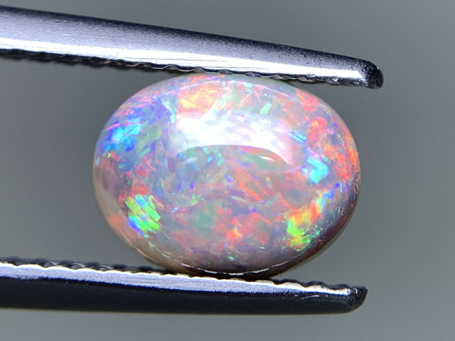 ブラックオパール 天然 1.576ct 宝石ソーティング付き 8.4㎜×6.6㎜×4.7㎜ ルース（ 裸石 ） 7218Y