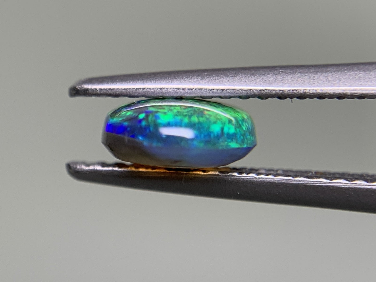 ブラックオパール 1.583ct 宝石ソーティング付き  10.4㎜×7.2㎜×3.2㎜ ルース（ 裸石 ） 2233Y