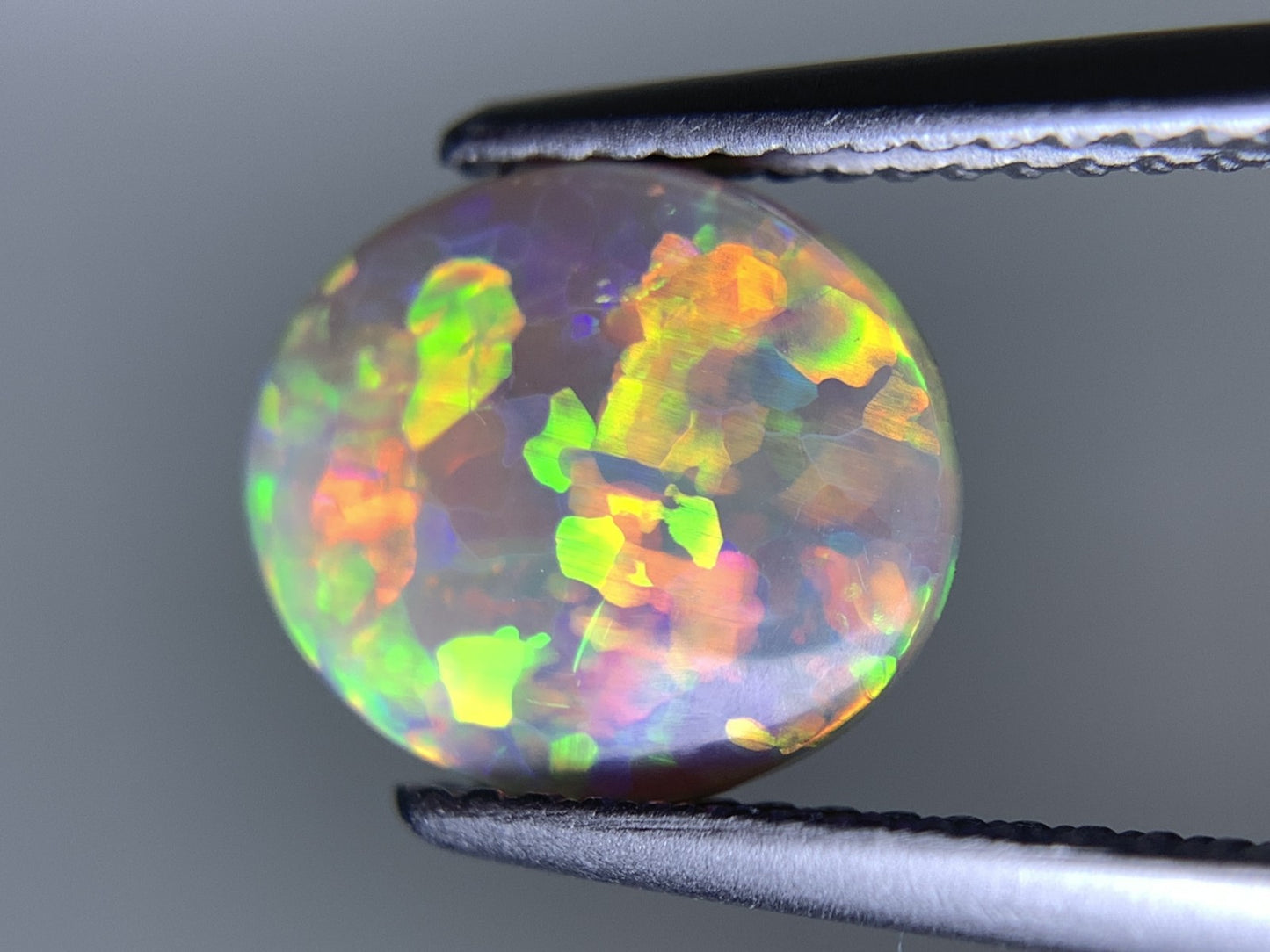 ブラックオパール 天然 1.118ct 宝石ソーティング付き 10.1㎜×8.5㎜×2.2㎜ ルース（ 裸石 ） 7270Y
