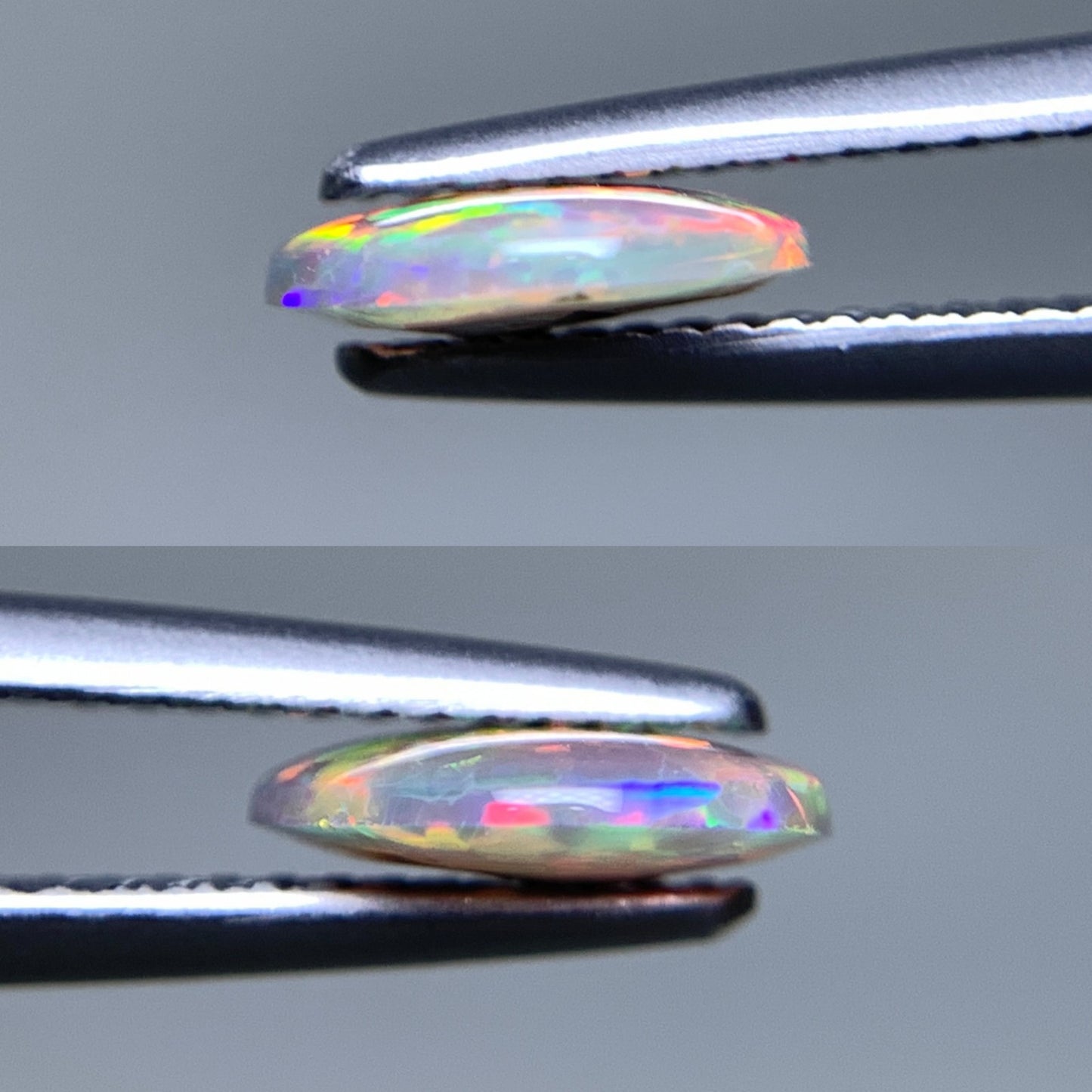 ブラックオパール 天然 1.118ct 宝石ソーティング付き 10.1㎜×8.5㎜×2.2㎜ ルース（ 裸石 ） 7270Y