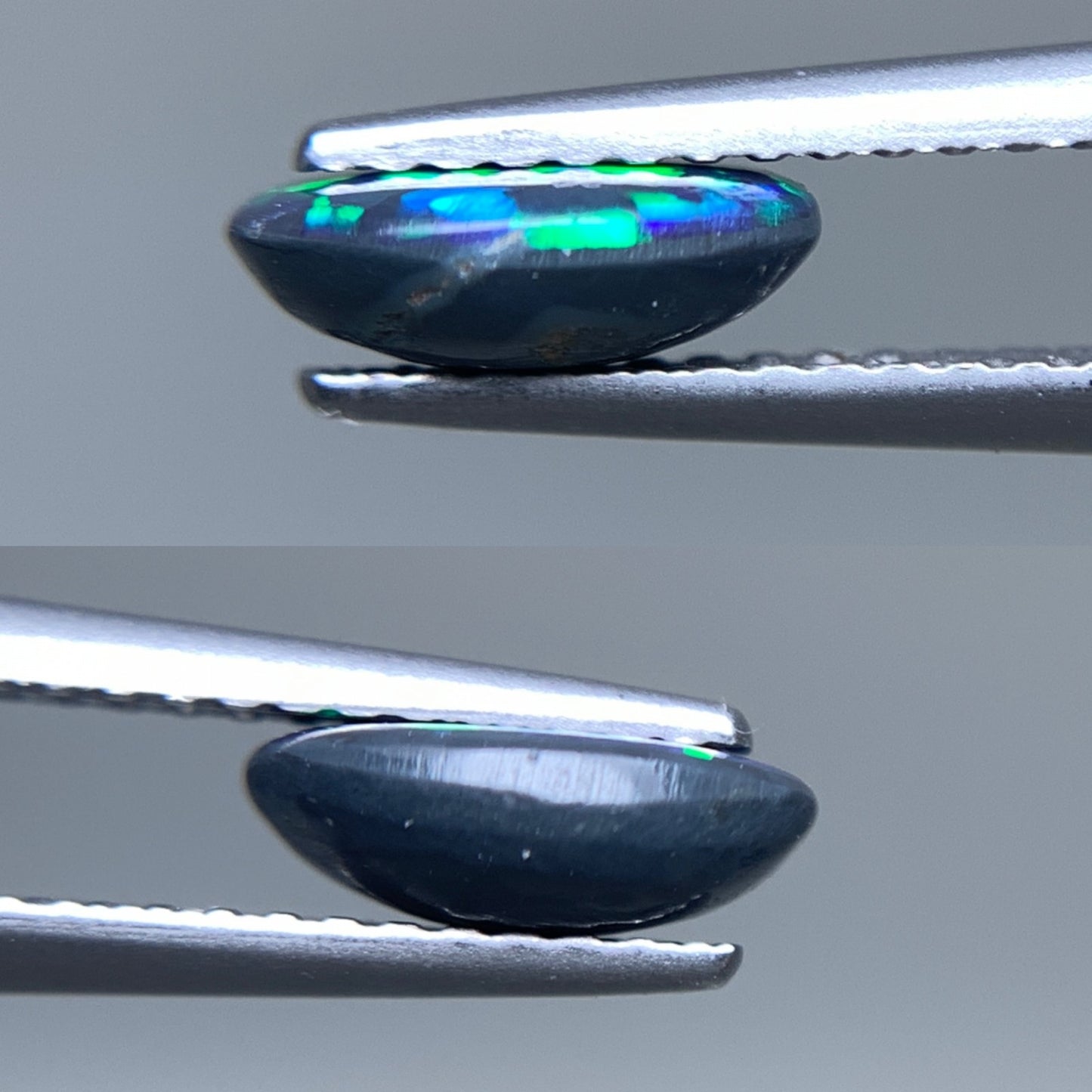 ブラックオパール 天然  0.820ct  宝石ソーティング付き  8.1㎜×6.0㎜×2.7㎜ ルース（ 裸石 ）  5578Y