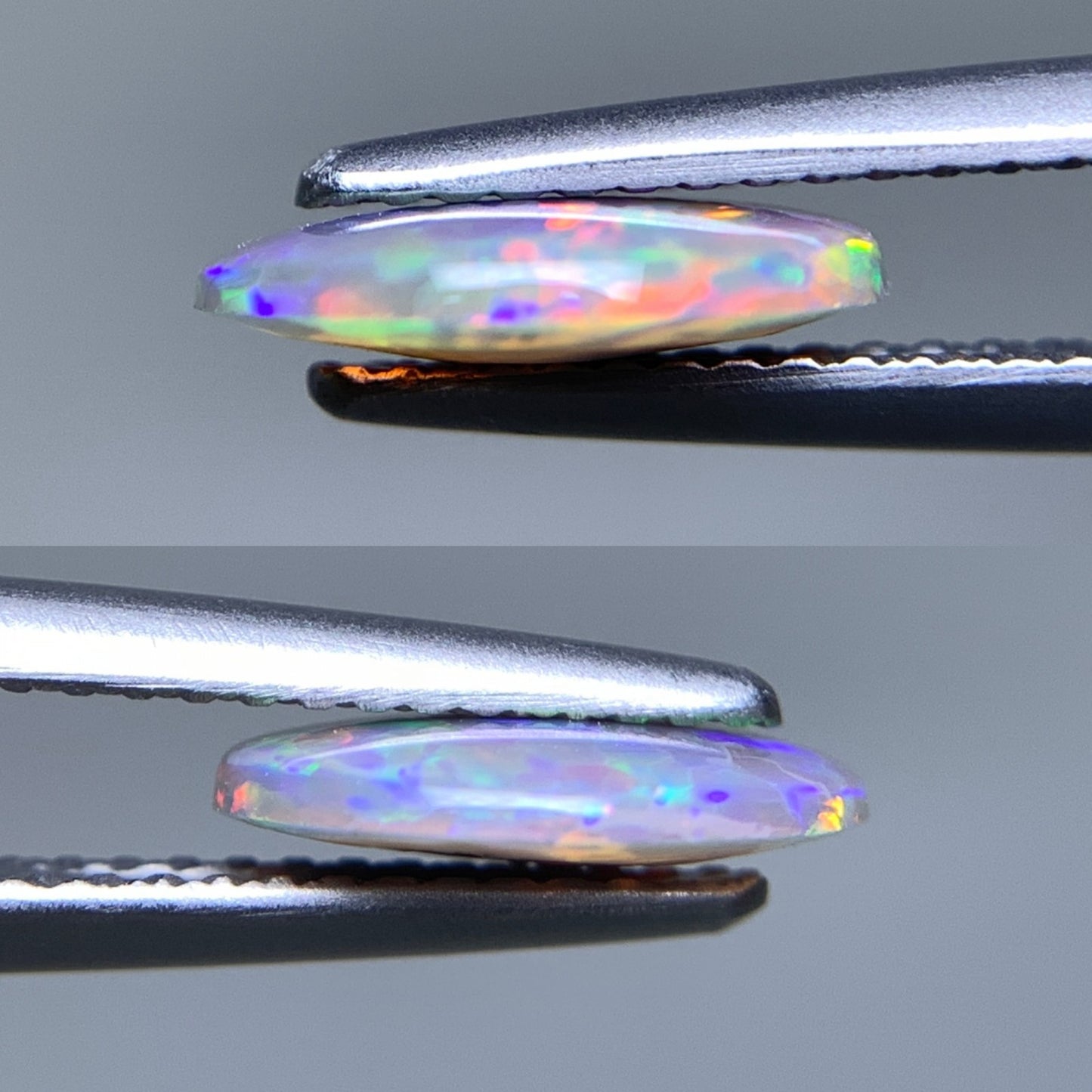 ブラックオパール 天然 1.118ct 宝石ソーティング付き 10.1㎜×8.5㎜×2.2㎜ ルース（ 裸石 ） 7270Y