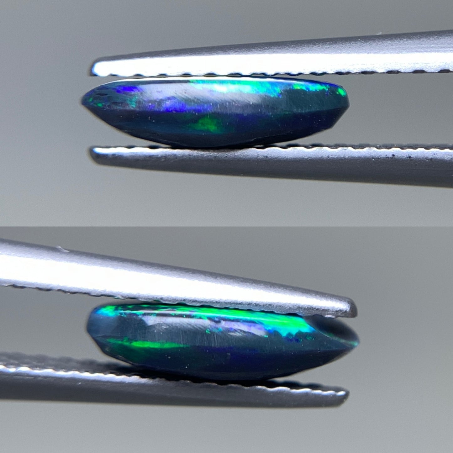 ブラックオパール 天然  0.773ct  宝石ソーティング付き  9.6㎜×5.2㎜×2.5㎜ ルース（ 裸石 ）  5527Y