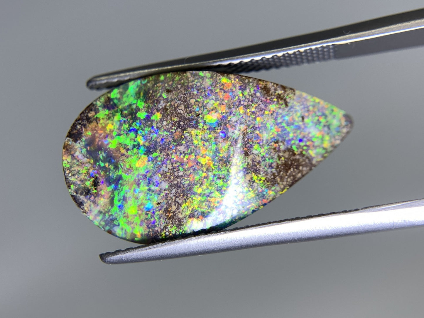 ボルダーオパール 10.976ct 宝石ソーティング付き  22.5㎜×13.1㎜×5.8㎜ ルース（ 裸石 ） 2245Y