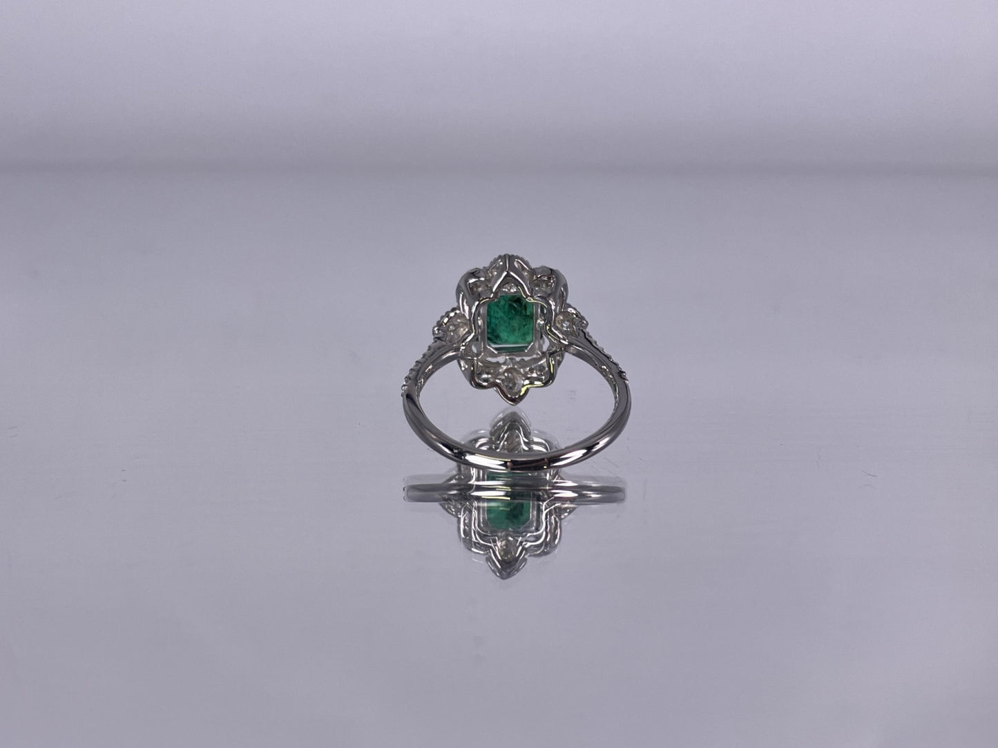 エメラルド 1.77ct Zambia GRS鑑別書 D0.34ct PT900 4.8g 指輪 （JP11号） サイズ直し無料 1285K