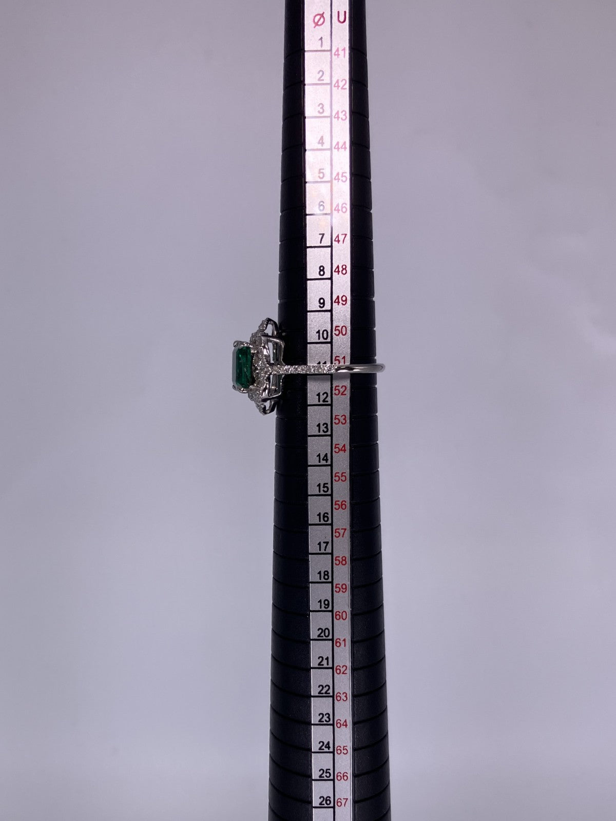 エメラルド 1.77ct Zambia GRS鑑別書 D0.34ct PT900 4.8g 指輪 （JP11号） サイズ直し無料 1285K