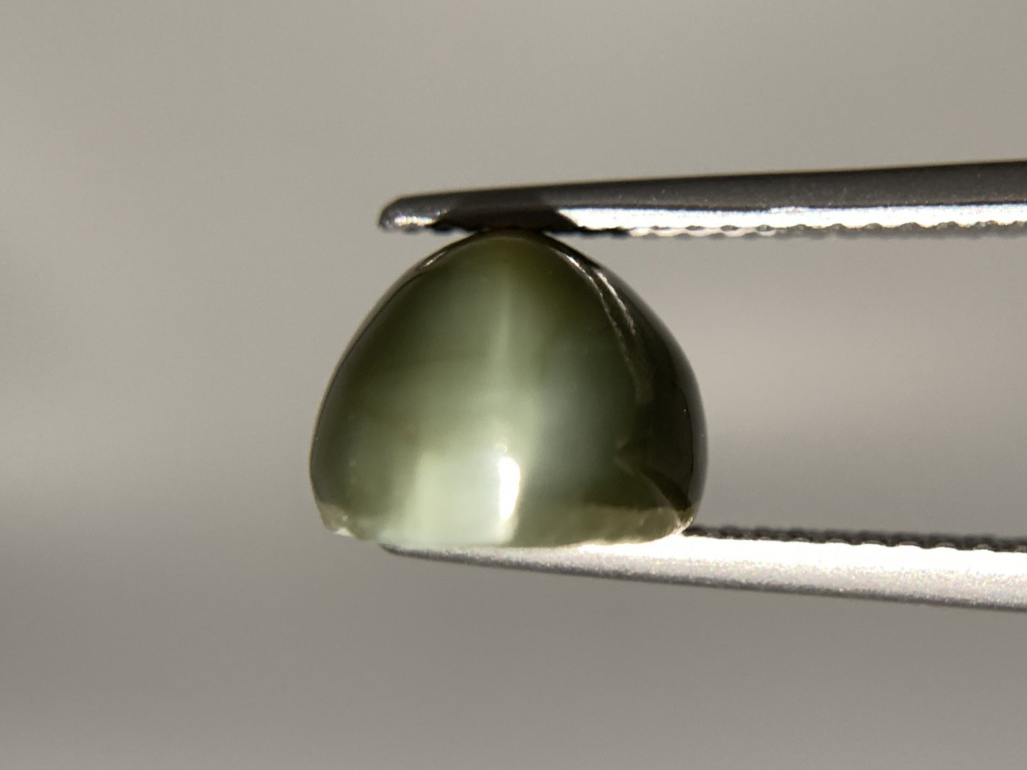 ネフライトキャッツアイ 天然 8.364ct 宝石ソーティング付き 12.7㎜×10.1㎜×7.6㎜ ルース（ 裸石 ） 7318Y