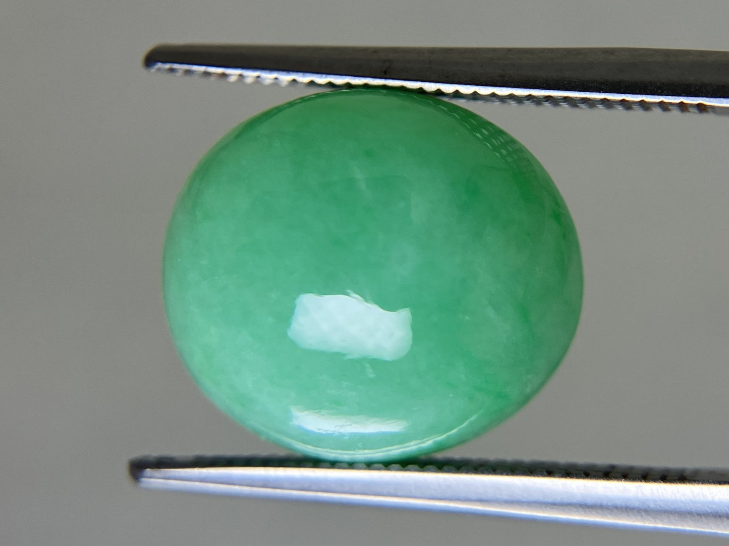 ヒスイ 翡翠 天然 9.710ct 宝石ソーティング付き 14.0㎜×12.3㎜×6.0㎜ ルース（ 裸石 ） 5897YY