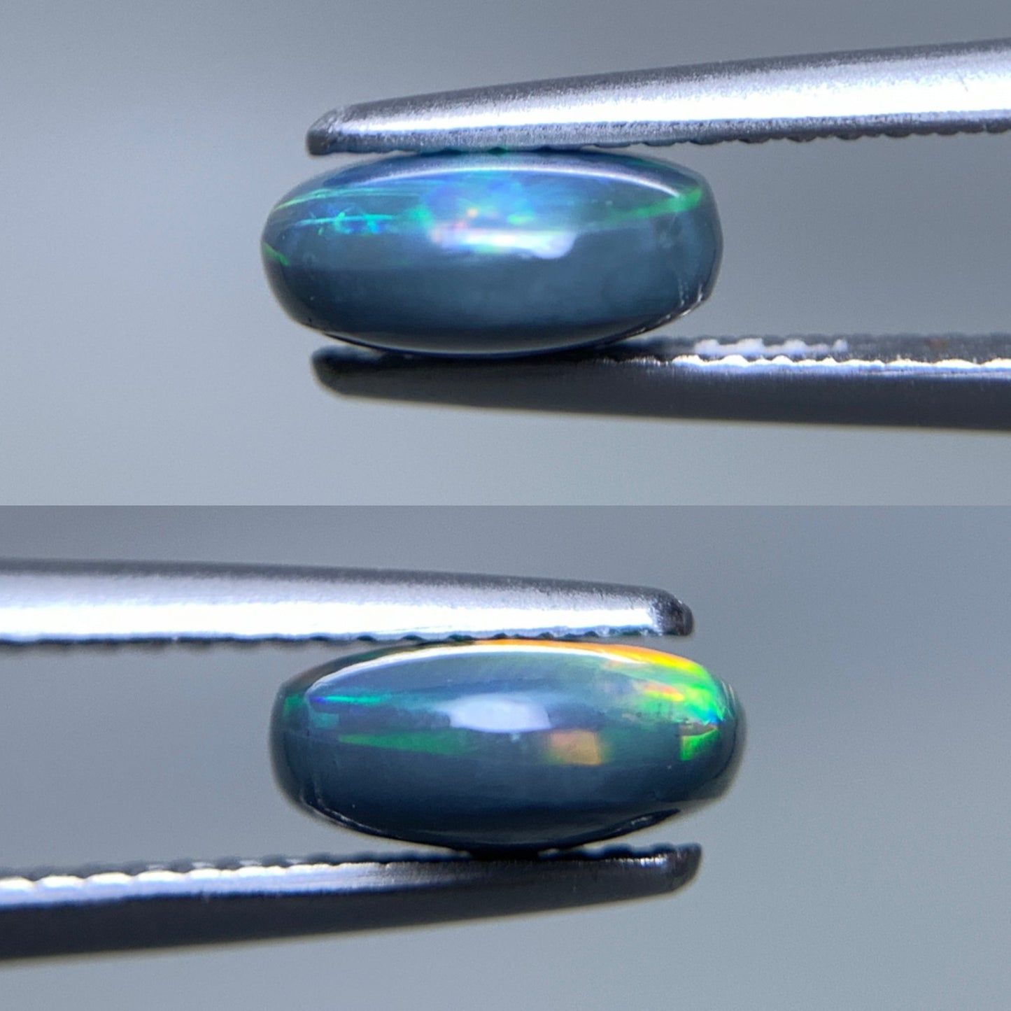 ブラックオパール 天然 2.090ct 中央宝石ソーティング付き 10.0㎜×8.6㎜×3.8㎜ ルース（ 裸石 ） 7224Y