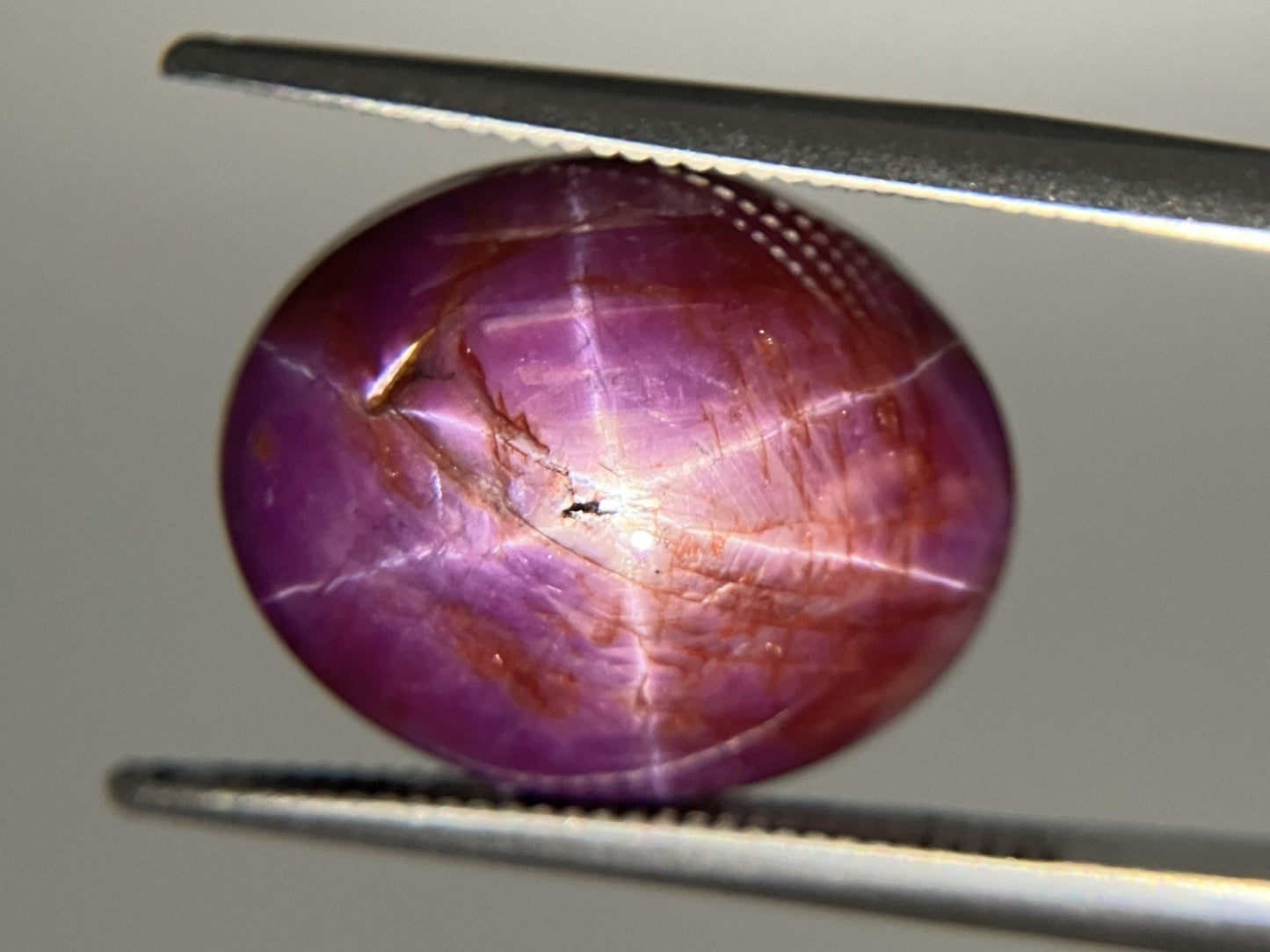 スタールビー 天然  22.766ct  宝石ソーティング付き  15.5㎜×12.6㎜×9.9㎜ ルース（ 裸石 ）  5993YY