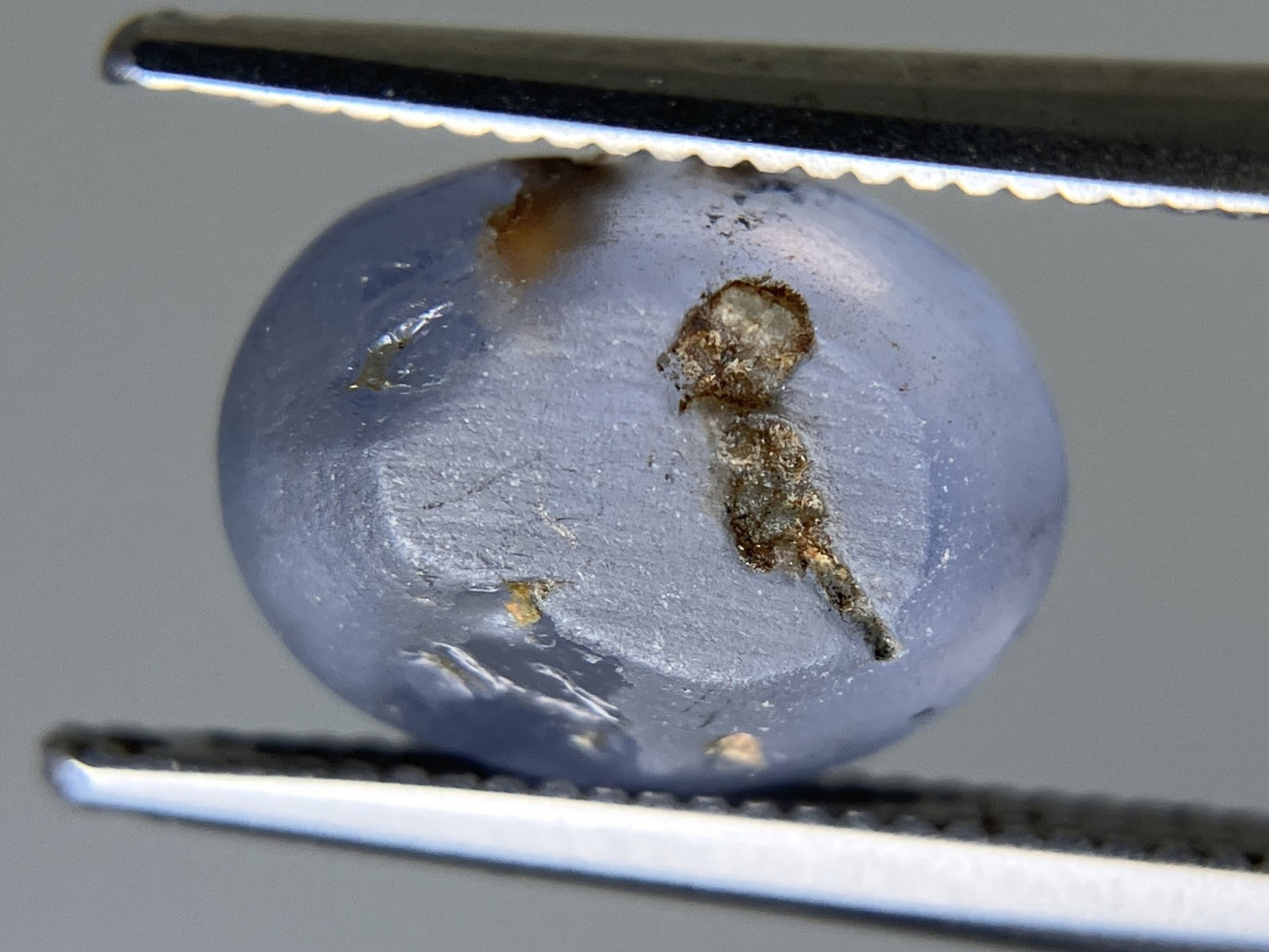 スターサファイア 天然 4.838ct 宝石ソーティング付き 10.1㎜×7.7㎜×5.6㎜ ルース（ 裸石 ） 5988YY
