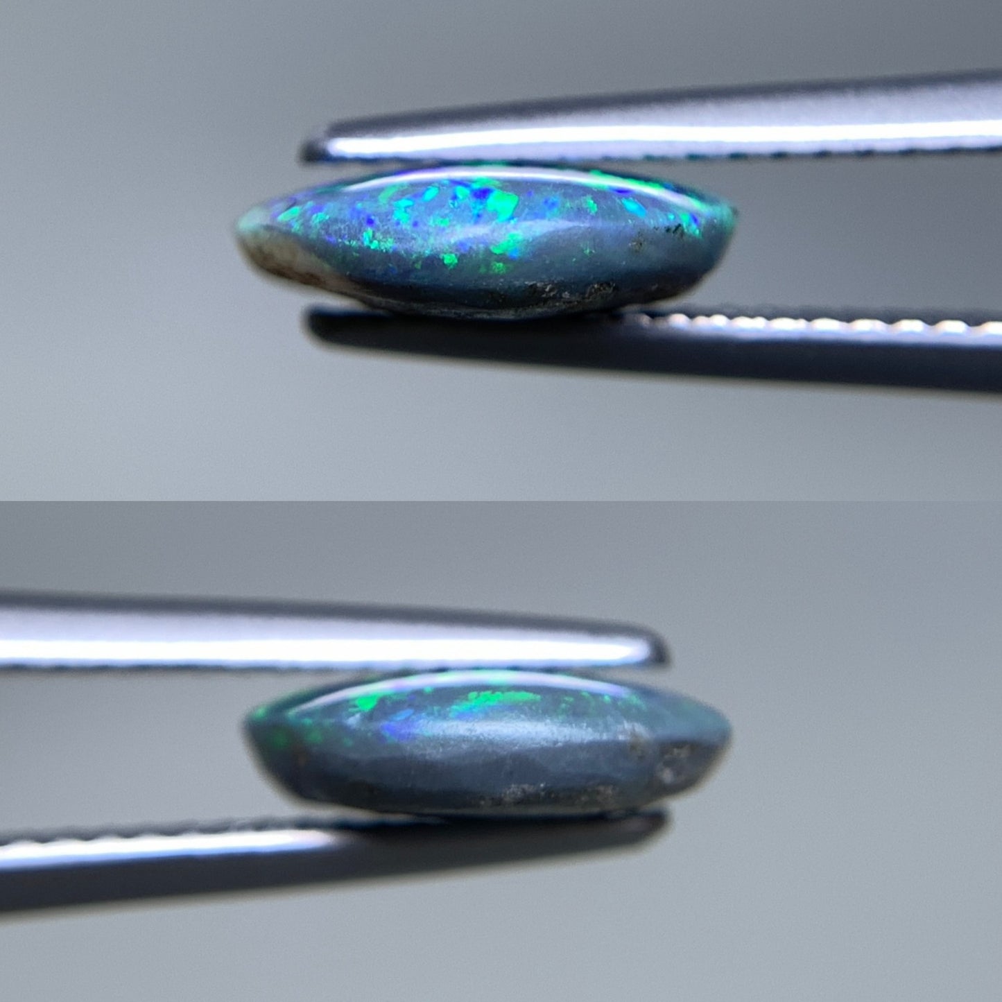 ブラックオパール 天然 2.504ct 中央宝石ソーティング付き 12.2㎜×10.6㎜×3.1㎜ ルース（ 裸石 ） 7201Y