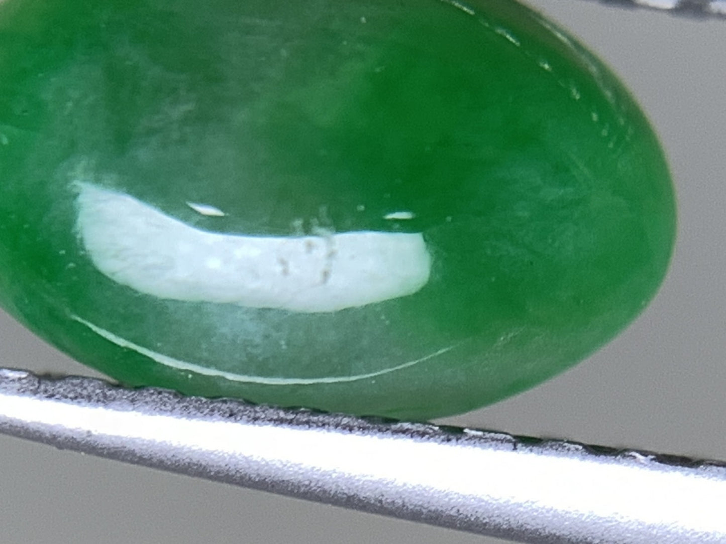ヒスイ 翡翠  天然  1.304ct  宝石ソーティング付き  8.9㎜×5.7㎜×2.8㎜   ルース（ 裸石 ） 5439Y