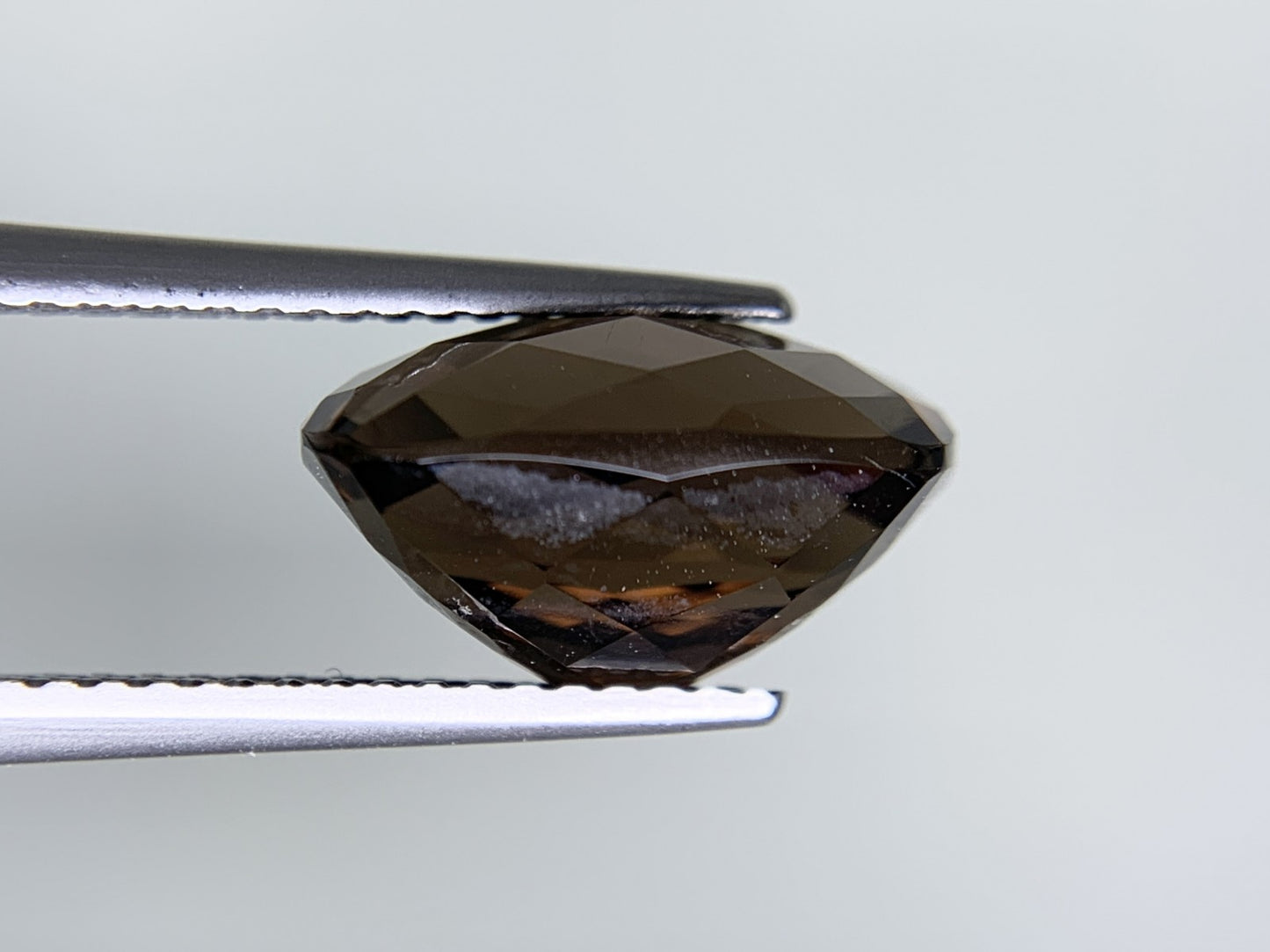 スモーキークォーツ 天然 4.823ct 宝石ソーティング付き 12.0㎜×9.0㎜×7.0㎜ ルース（ 裸石 ） 8352Y