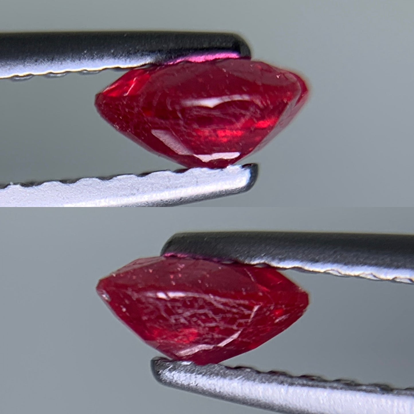 ルビー 天然 0.573ct 宝石ソーティング付き 5.2㎜×5.1㎜×2.5㎜ ルース（ 裸石 ） 8493Y