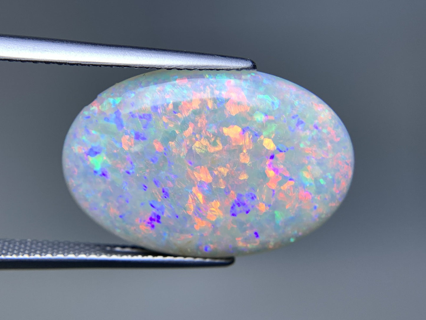 オパール 天然 8.685ct 宝石ソーティング付き 24.0㎜×16.3㎜×3.7㎜ ルース（ 裸石 ） 7346Y