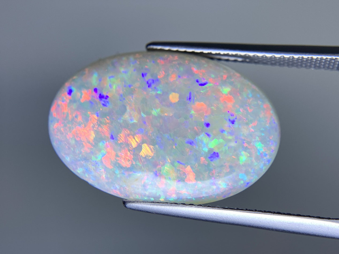 オパール 天然 8.685ct 宝石ソーティング付き 24.0㎜×16.3㎜×3.7㎜ ルース（ 裸石 ） 7346Y