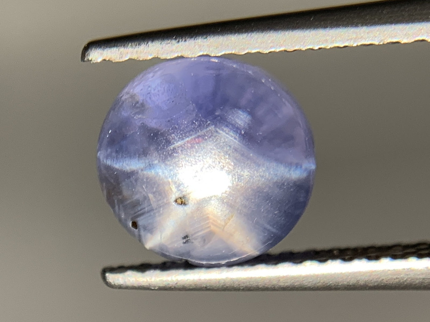 スターサファイア 天然 3.430ct 宝石ソーティング付き 7.6㎜×7.5㎜×5.2㎜ ルース（ 裸石 ） 6513Y