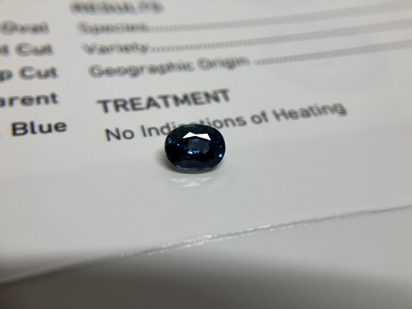 サファイア 1.63ct GIA鑑別書付き 非加熱 エチオピア産 7.48㎜×5.73㎜×4.27㎜ ルース（ 裸石 ） 3675S