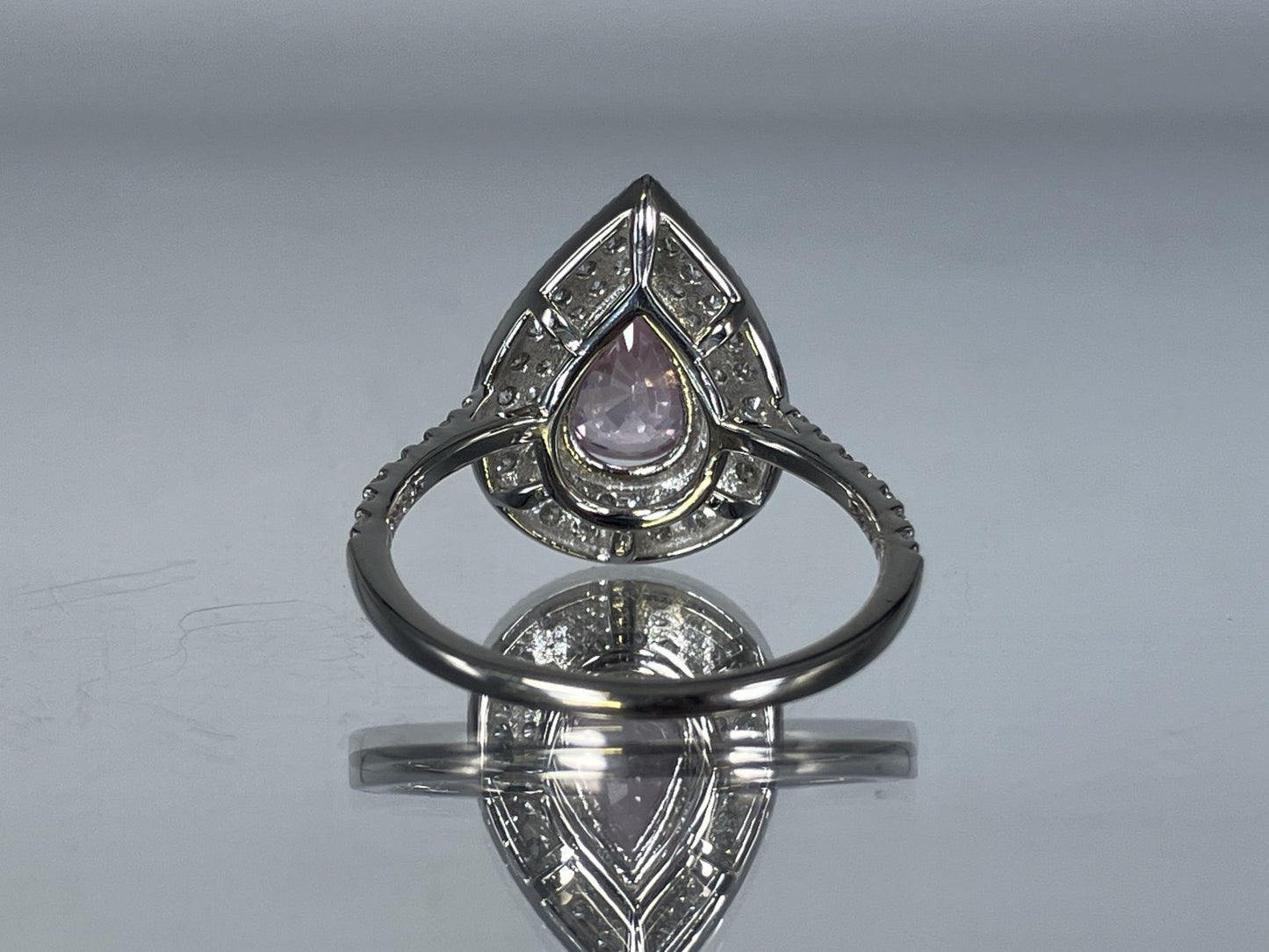 サファイア 1.58ct パパラチャ Padparadscha 非加熱 No heat AIGS鑑別書 D0.42ct PT900 4.3g 指輪 （JP15号） サイズ直し無料 8580K