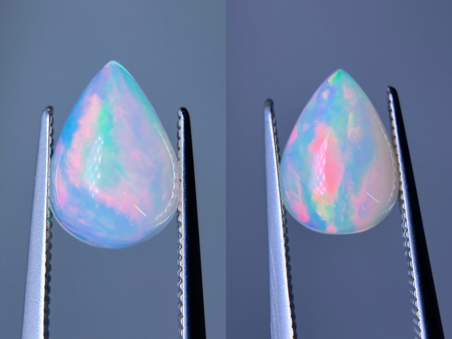 オパール（ペアセット） 1.380ct / 1.820ct 宝石鑑別書付き 1.07㎜×7.7㎜×4.5㎜ / 10.7㎜×7.8㎜×4.6㎜ ルース（ 裸石 ） 3513S