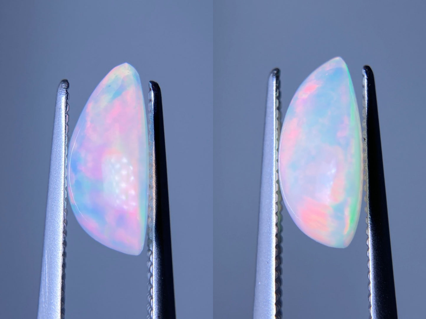 オパール（ペアセット） 1.380ct / 1.820ct 宝石鑑別書付き 1.07㎜×7.7㎜×4.5㎜ / 10.7㎜×7.8㎜×4.6㎜ ルース（ 裸石 ） 3513S
