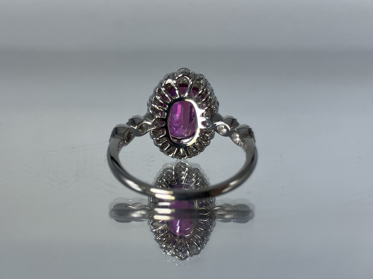 ルビー 2.03ct 非加熱 No heat GIA鑑別書 D0.38ct PT900 4.4g 指輪 （JP9号） サイズ直し無料 8370K