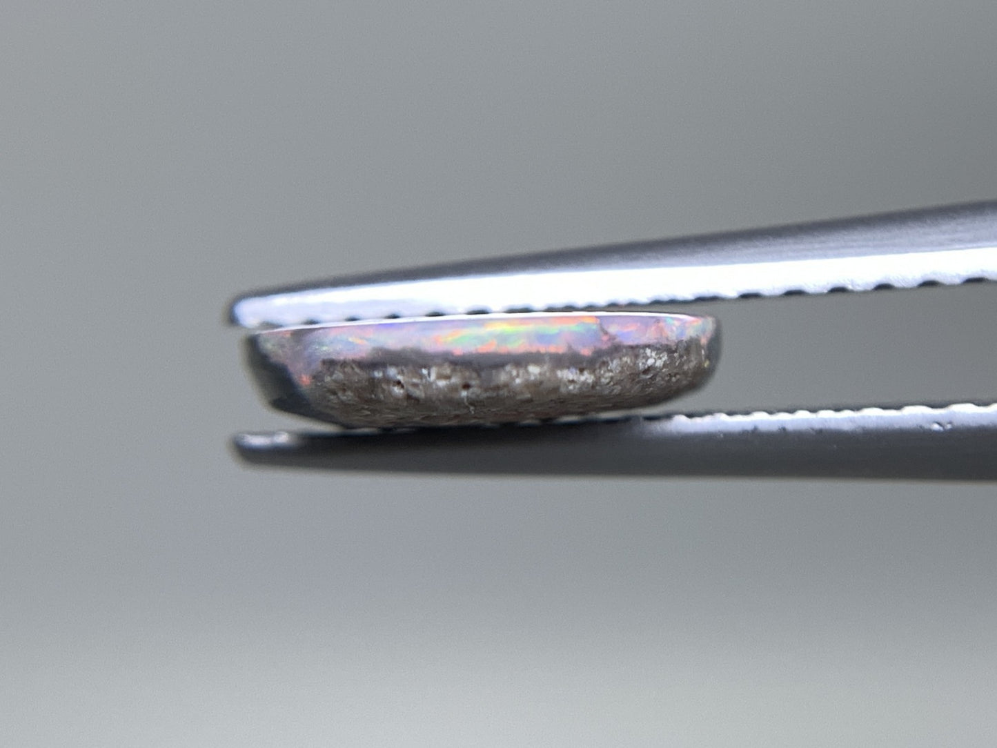 ブラックオパール  天然  1.795ct  中央宝石ソーティング付き  12.0㎜×9.8㎜×2.2㎜   ルース（ 裸石 ） 5053Y