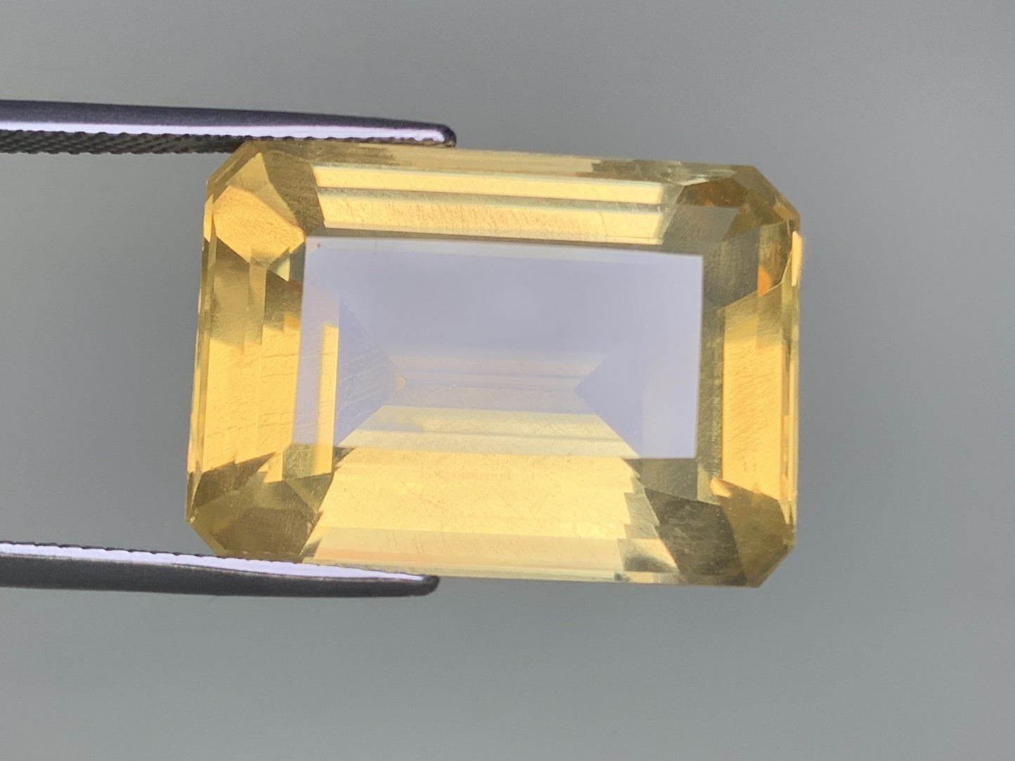 シトリン 38.029ct 宝石ソーティング付き 23.9㎜×17.1㎜×12.0㎜ ルース（ 裸石 ） 2846Y