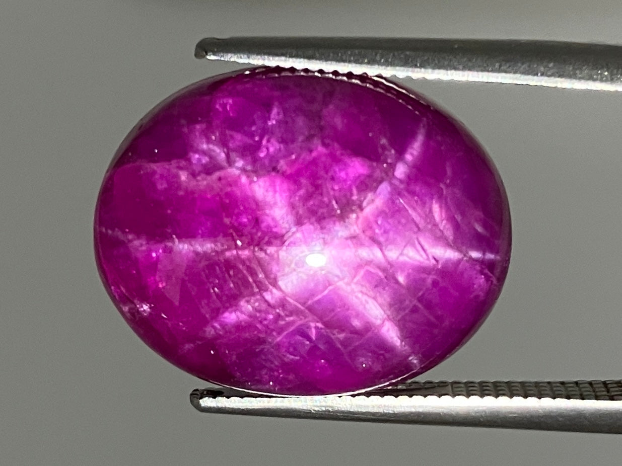 スタールビー 天然  21.867ct  宝石ソーティング付き  17.5㎜×13.9㎜×7.2㎜   ルース（ 裸石 ）  6249YY