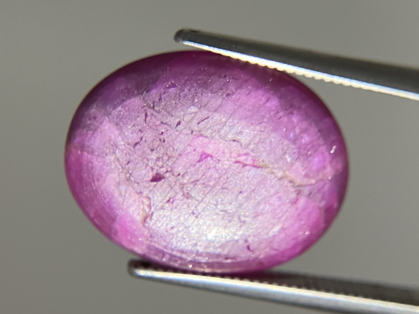 スタールビー 天然  21.867ct  宝石ソーティング付き  17.5㎜×13.9㎜×7.2㎜   ルース（ 裸石 ）  6249YY