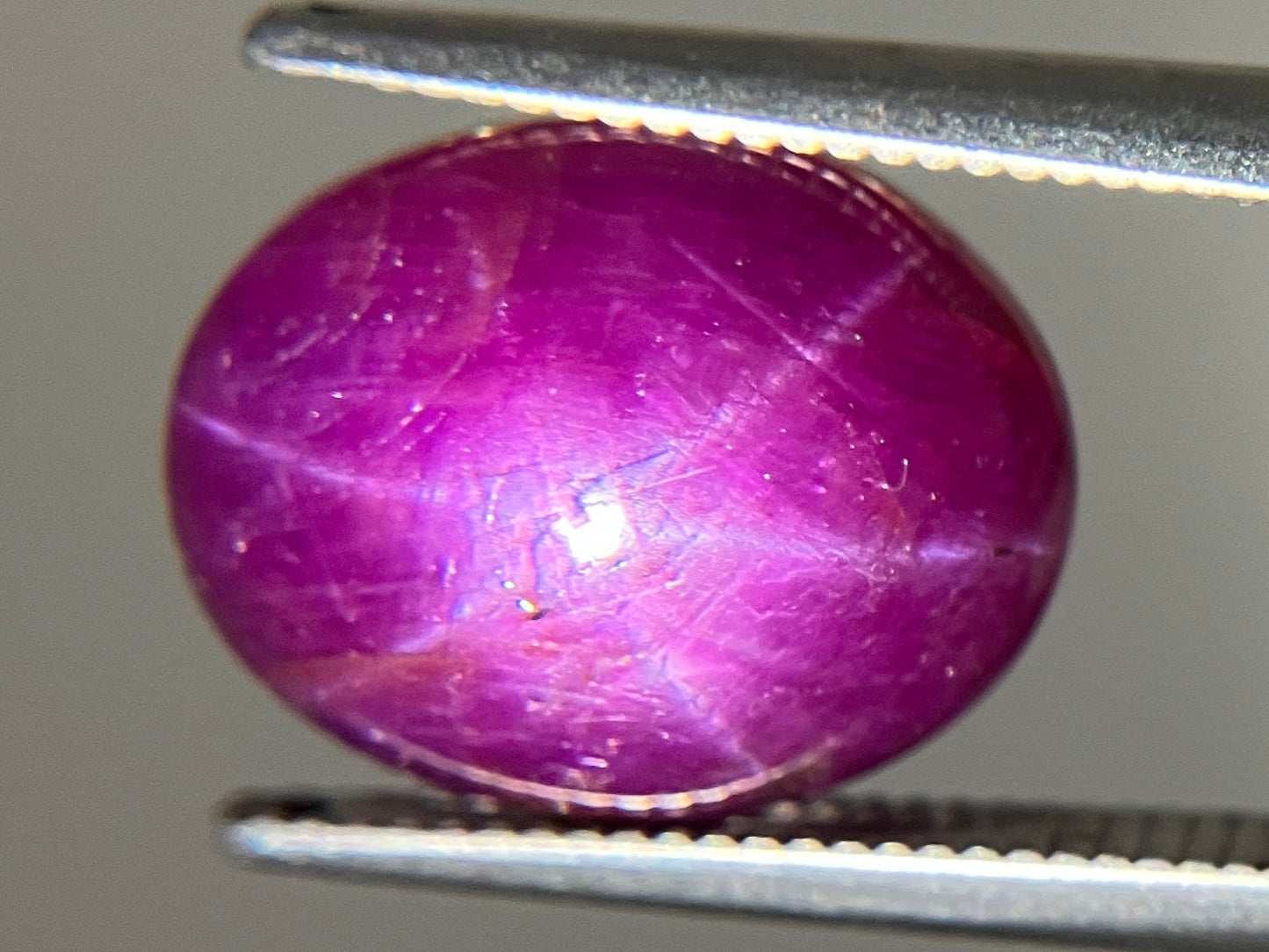 スタールビー 天然  10.377ct  宝石ソーティング付き  11.9㎜×10.0㎜×7.6㎜  ルース（ 裸石 ） 6278YY