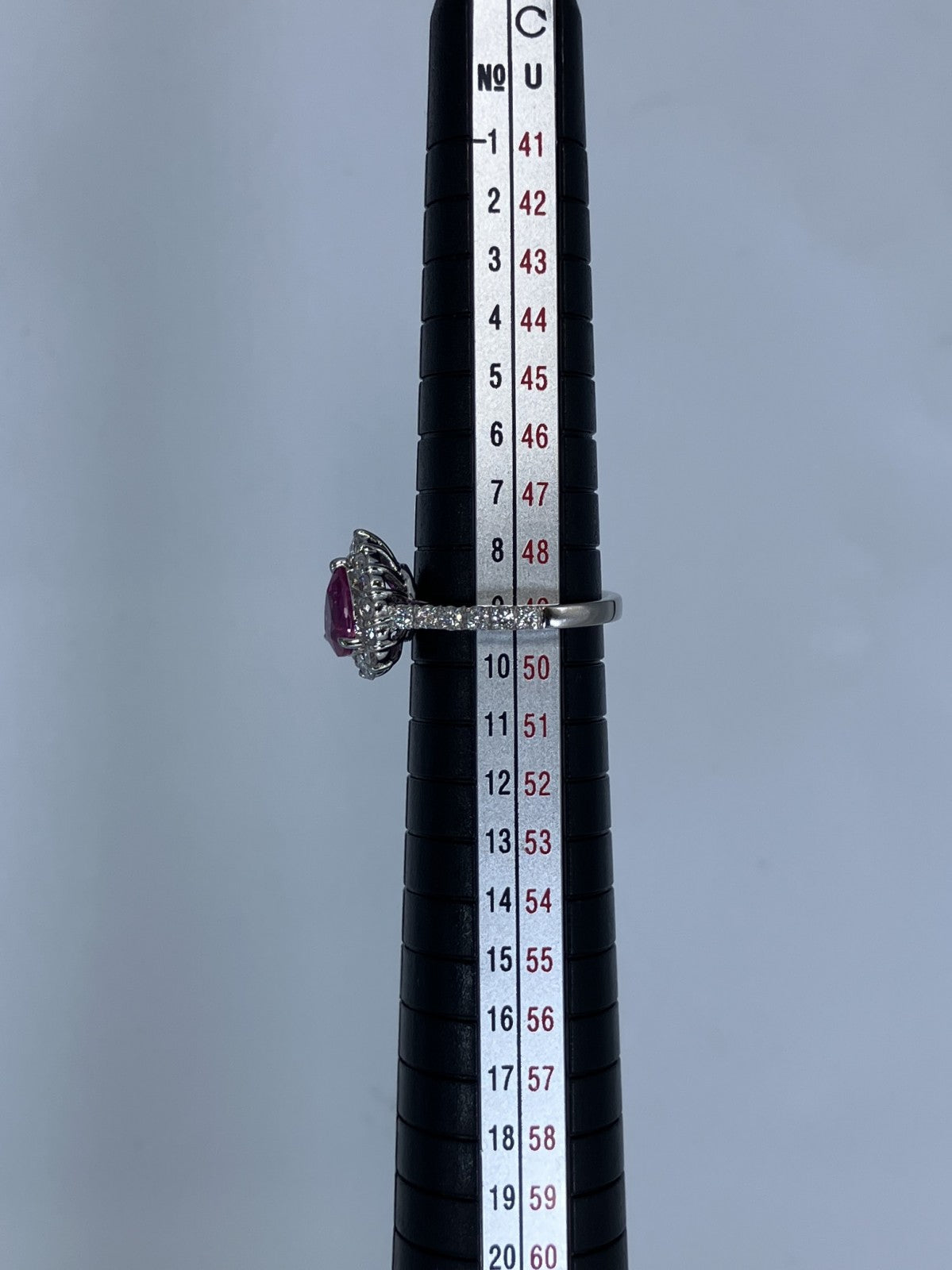 ルビー 1.14ct 非加熱 No heat GIA鑑別書 D0.70ct PT900 5.4g 指輪 （JP9号） サイズ直し無料 8384K