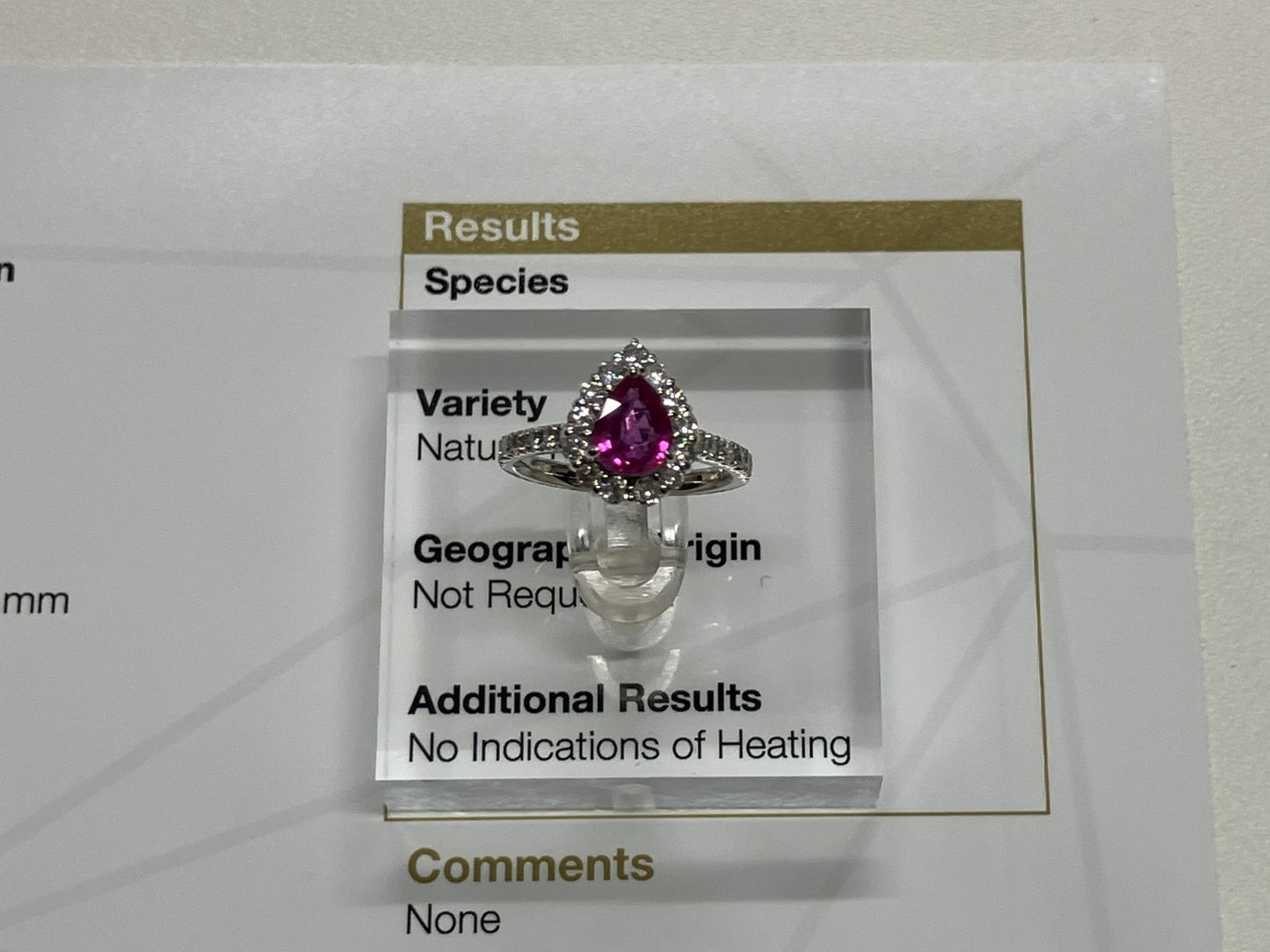 ルビー 1.14ct 非加熱 No heat GIA鑑別書 D0.70ct PT900 5.4g 指輪 （JP9号） サイズ直し無料 8384K