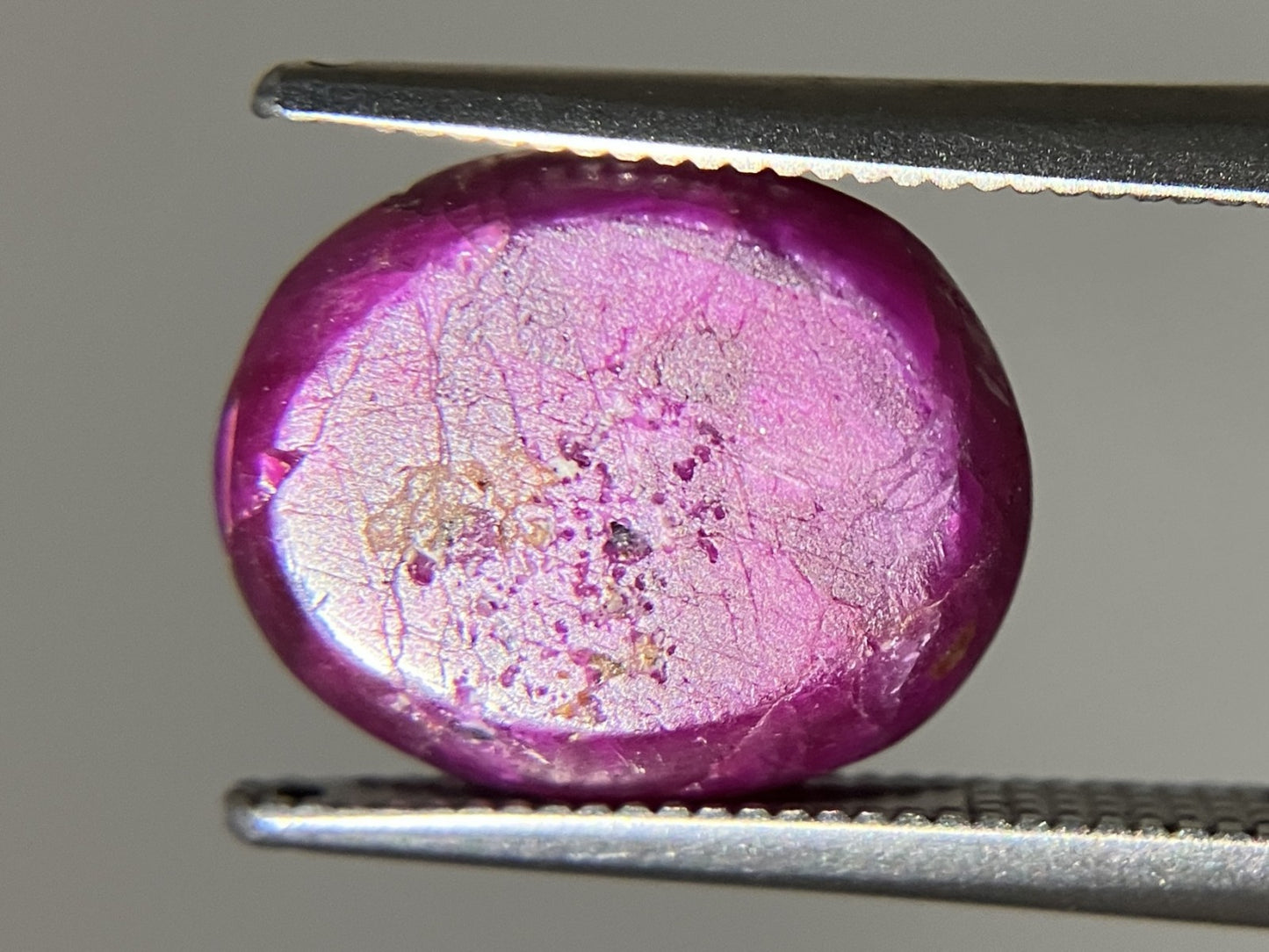 スタールビー 天然  8.052ct  宝石ソーティング付き  12.2㎜×10.1㎜×5.4㎜   ルース（ 裸石 ）  6200YY