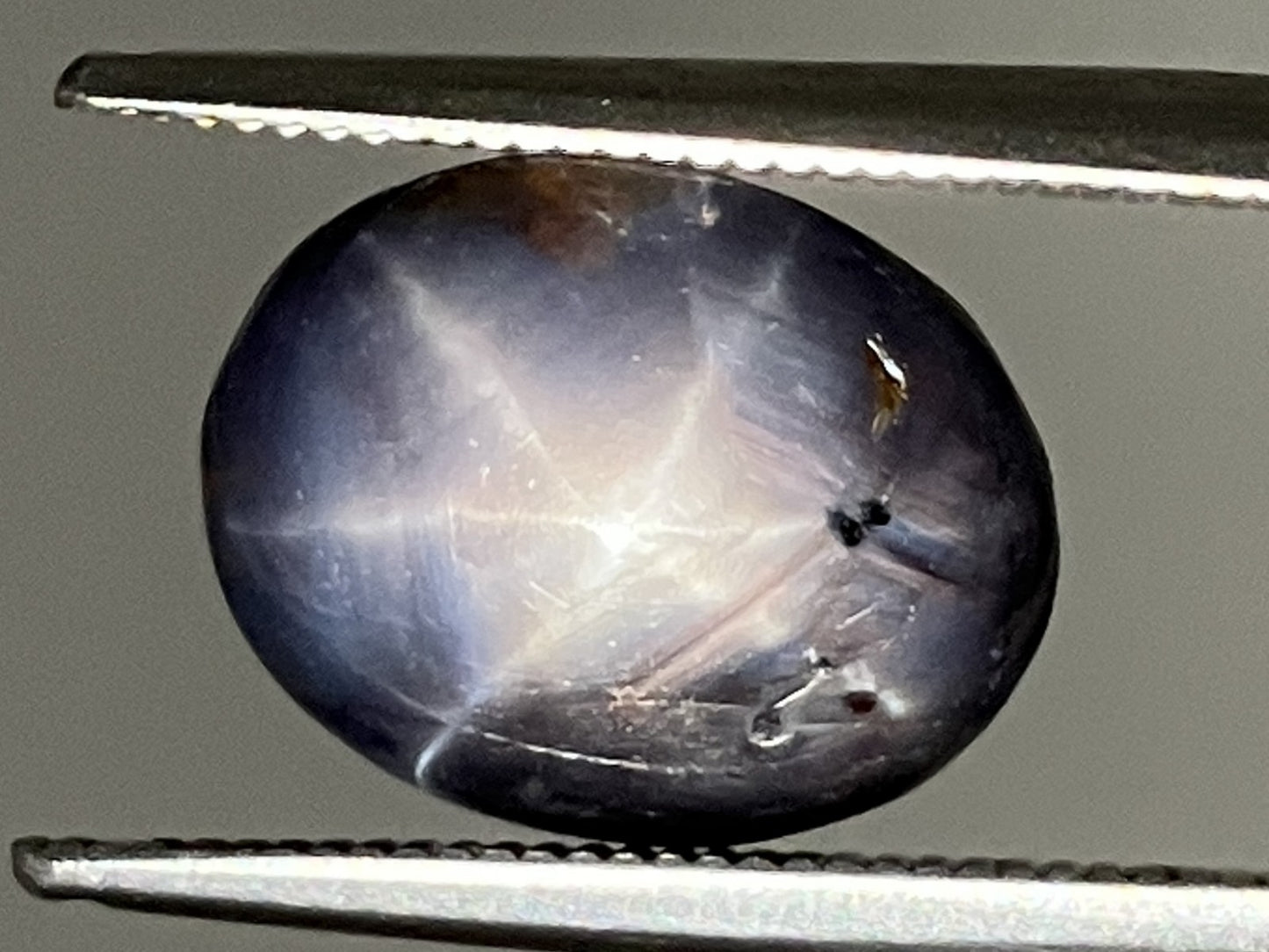 スターサファイア 天然 8.880ct 宝石ソーティング付き 11.9㎜×9.6㎜×7.5㎜ ルース（ 裸石 ） 6259YY