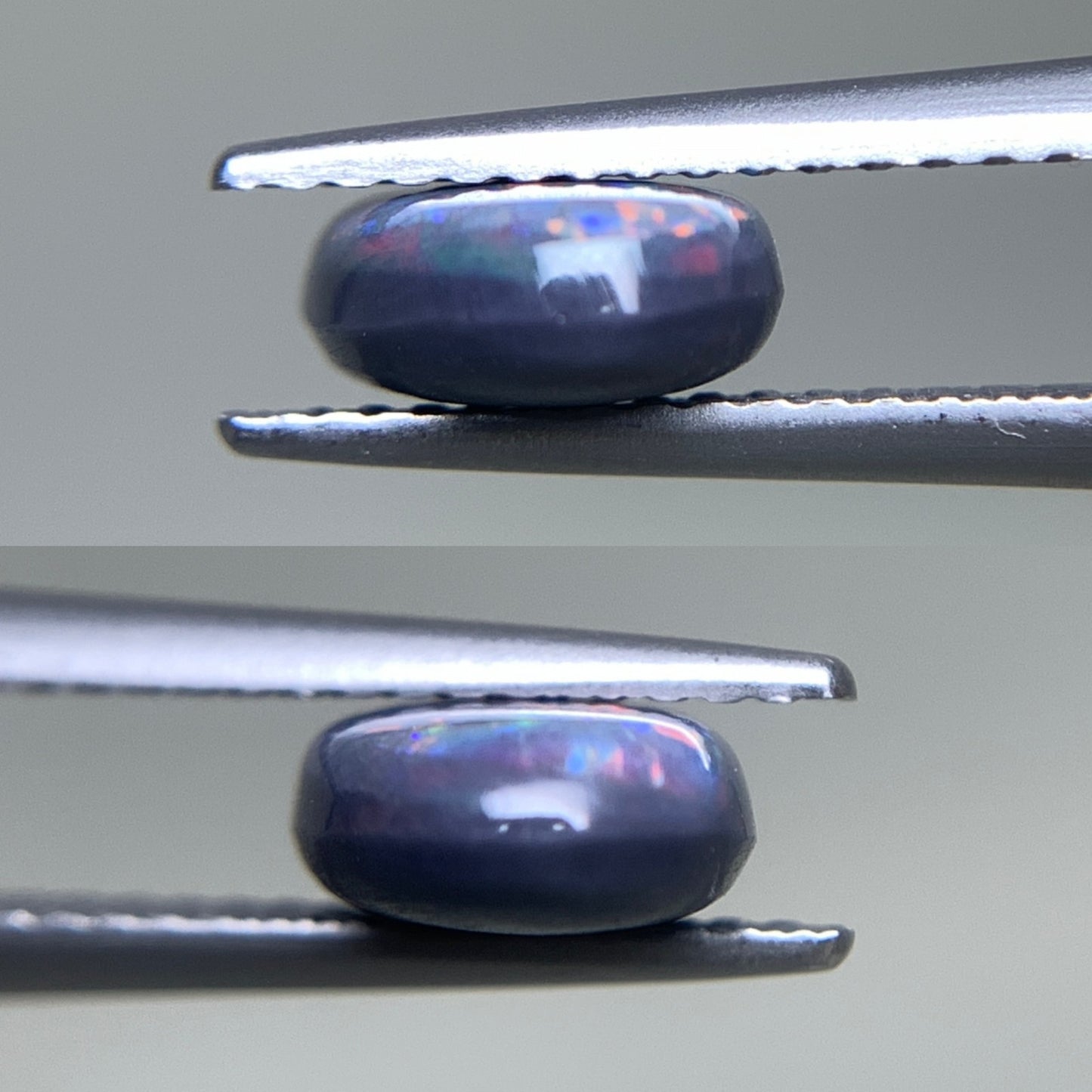 ブラックオパール 天然 1.578ct 中央宝石ソーティング付き 10.2㎜×6.9㎜×3.4㎜ ルース（ 裸石 ） 5585Y